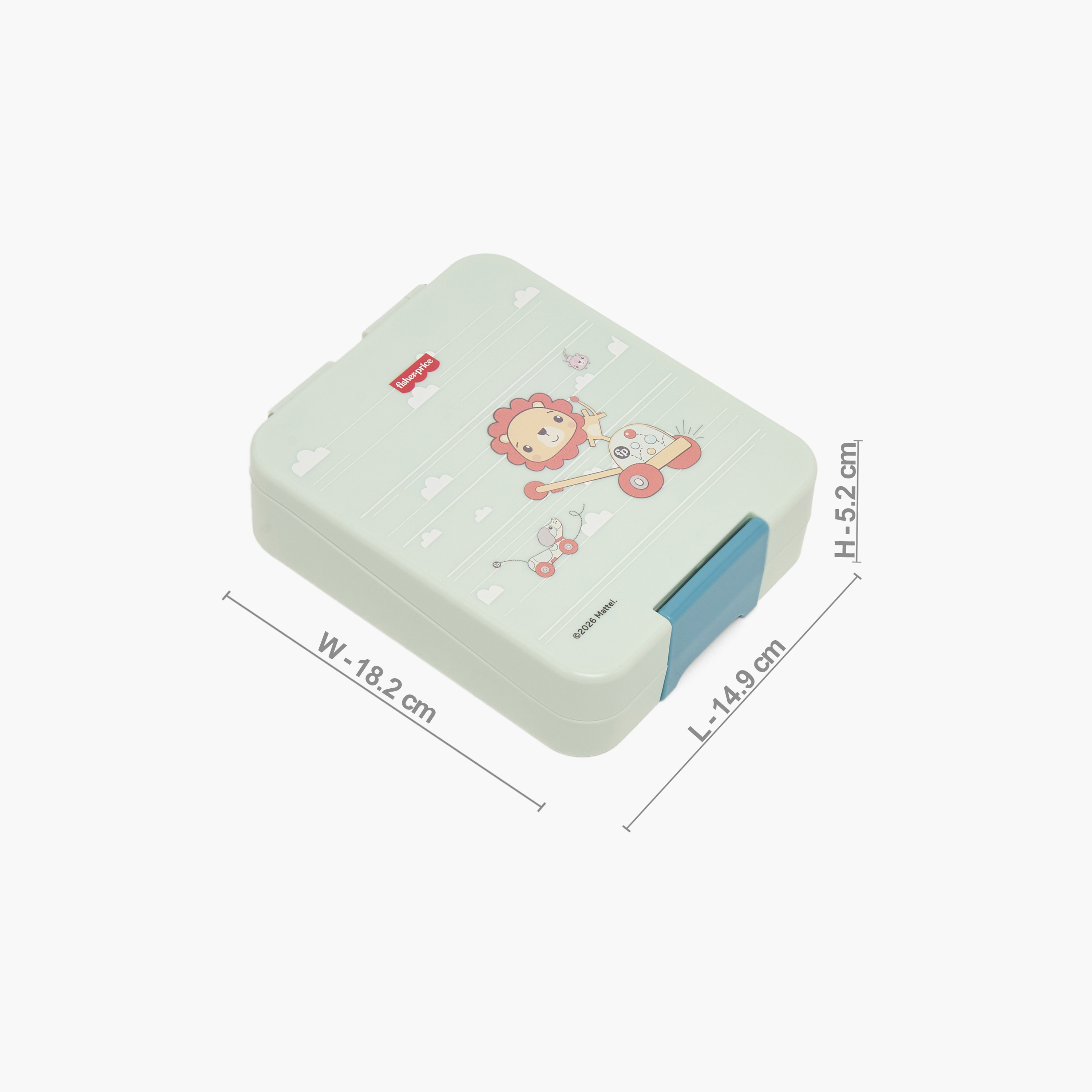 Fisher-Price Lion Print Bento Lunch Box for Boys with 3 Compartments-school-lunchessentials-lunchboxes-image-8