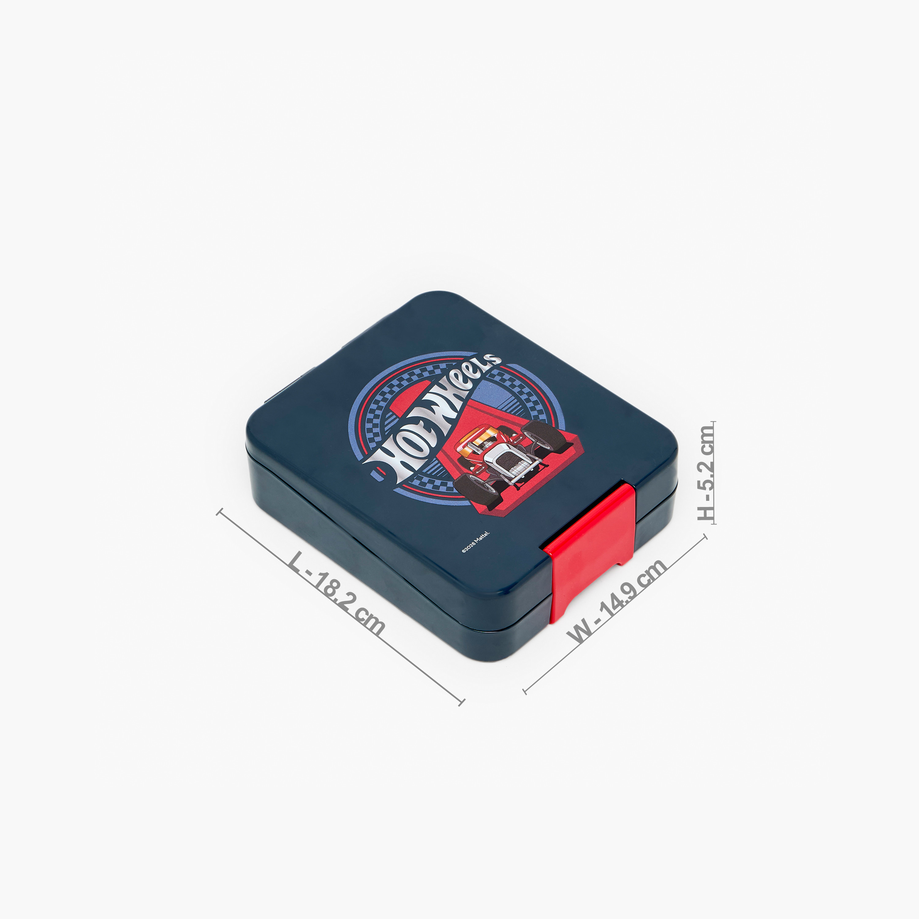 Hot Wheels Print Bento Lunch Box for Boys with 3 Compartments - 640 ml-school-lunchessentials-lunchboxes-image-9