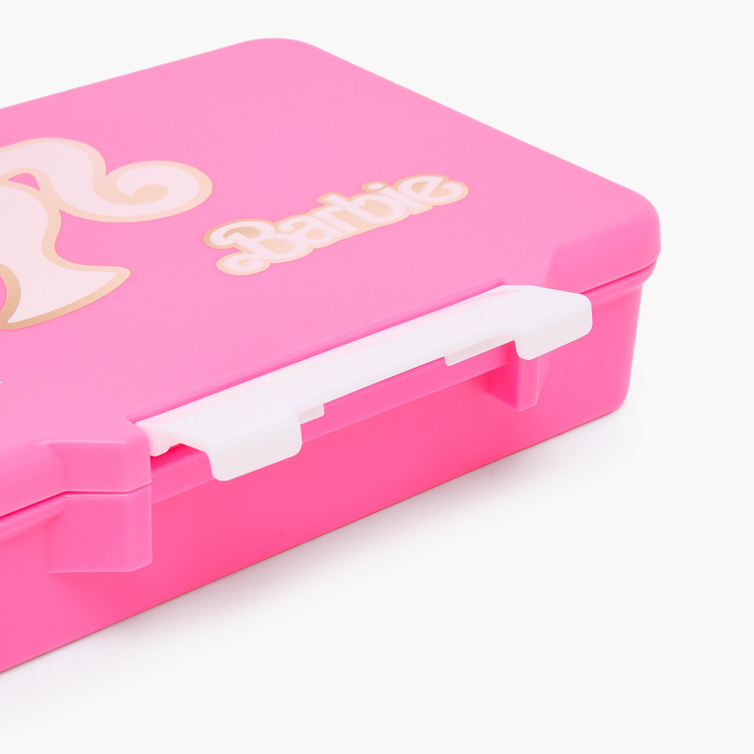 شنطة غداء بطبعة باربي للبنات مع أدوات طعام - 1 لتر-school-lunchessentials-lunchboxes-image-5