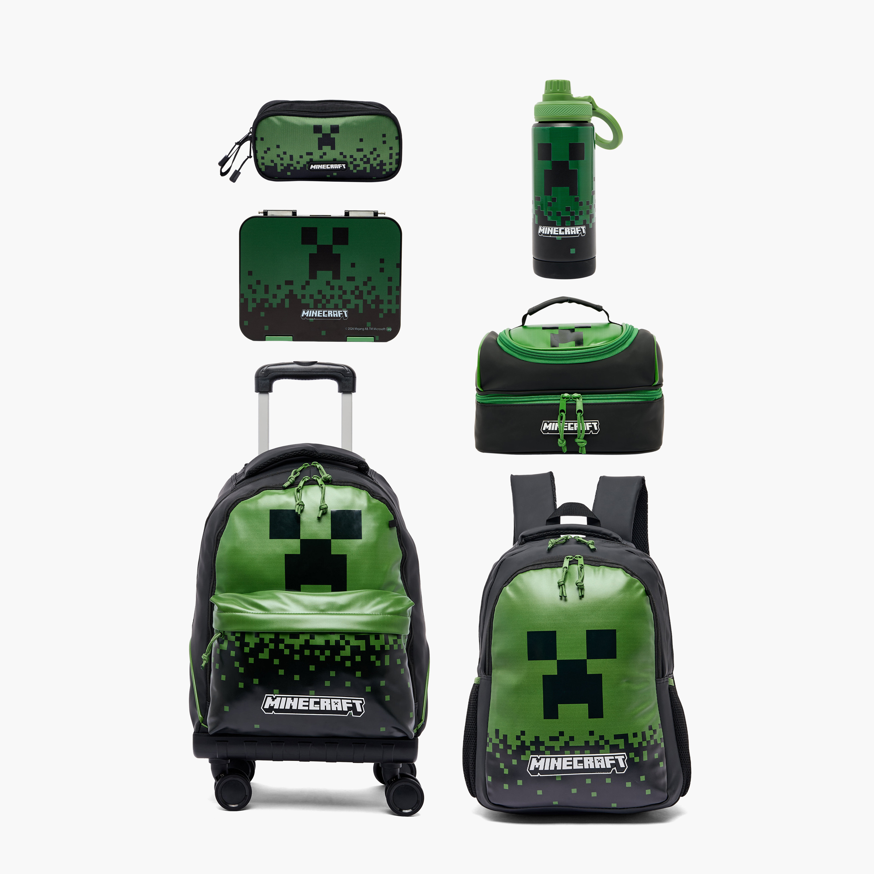 Microsoft Mojang Studios Printed Backpack for Boys 8-12 Years with Padded Straps - 17 inches-school-bagsandbackpacks-backpacks-image-10