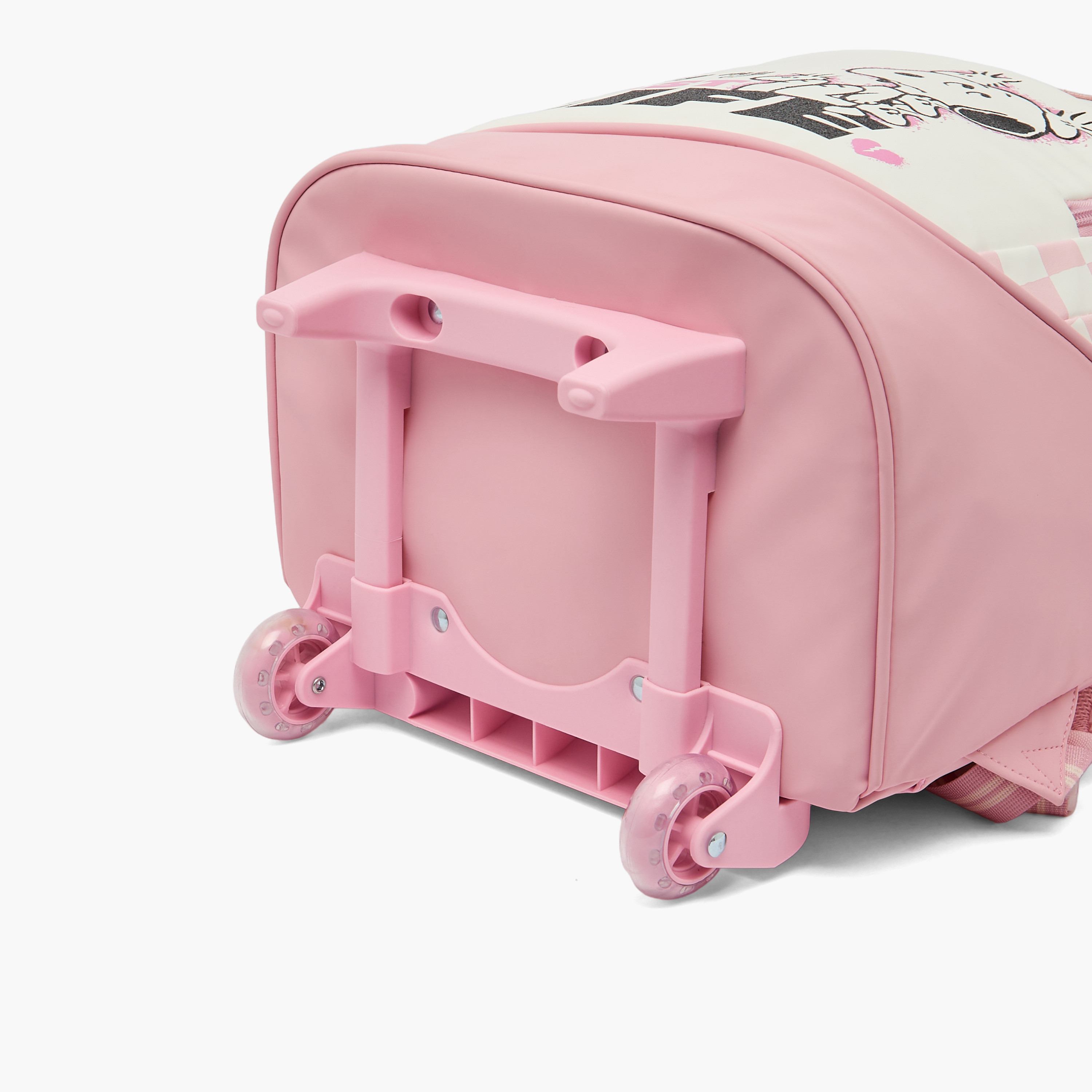 Peanuts Snoopy Print Trolley Bag for Girls 5-8 Years with Laptop Compartment - 16 inches-school-bagsandbackpacks-trolleybags-image-10