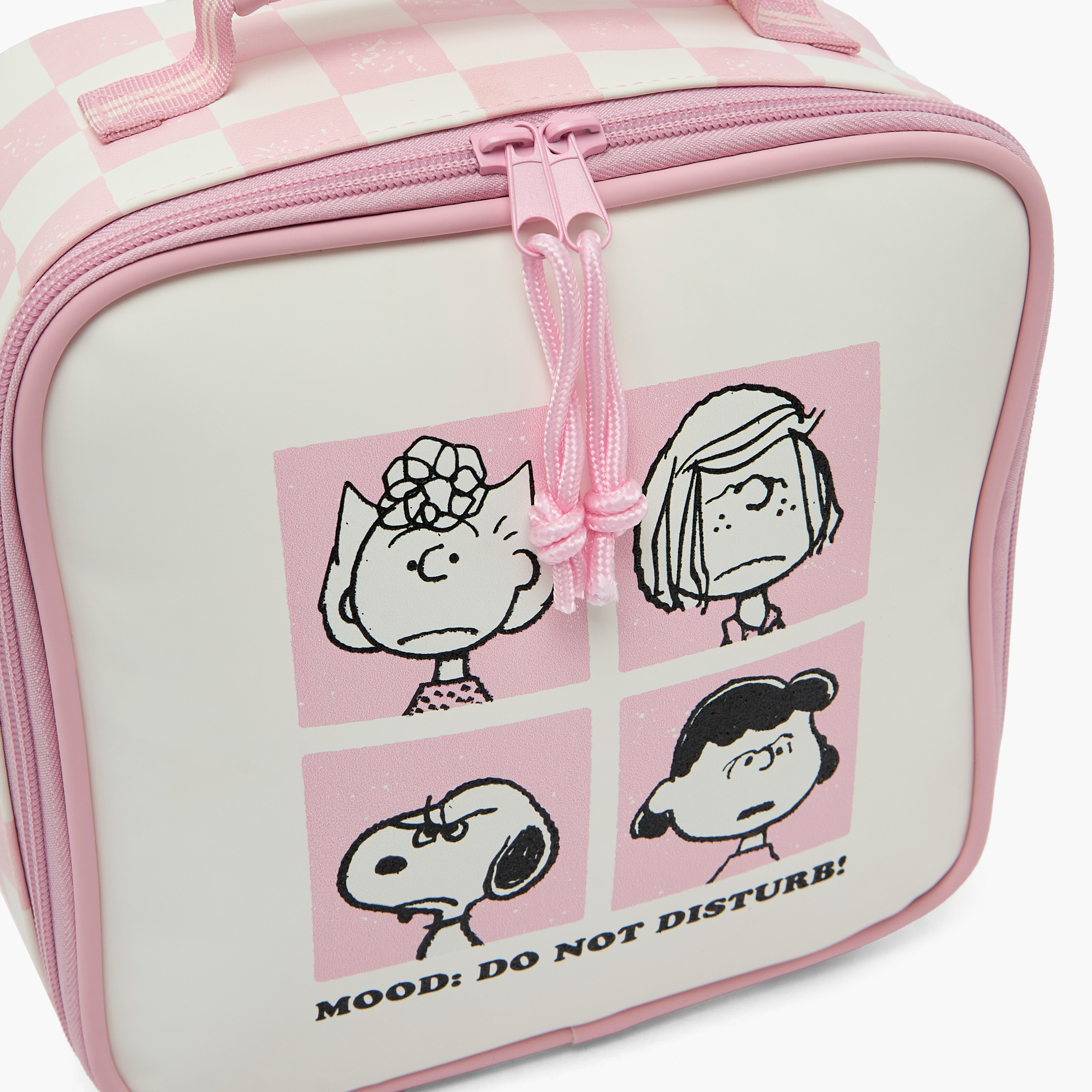Peanuts Snoopy Print Lunch Bag for Girls 5-8 Years with Zip Closure-school-lunchessentials-lunchbags-image-4