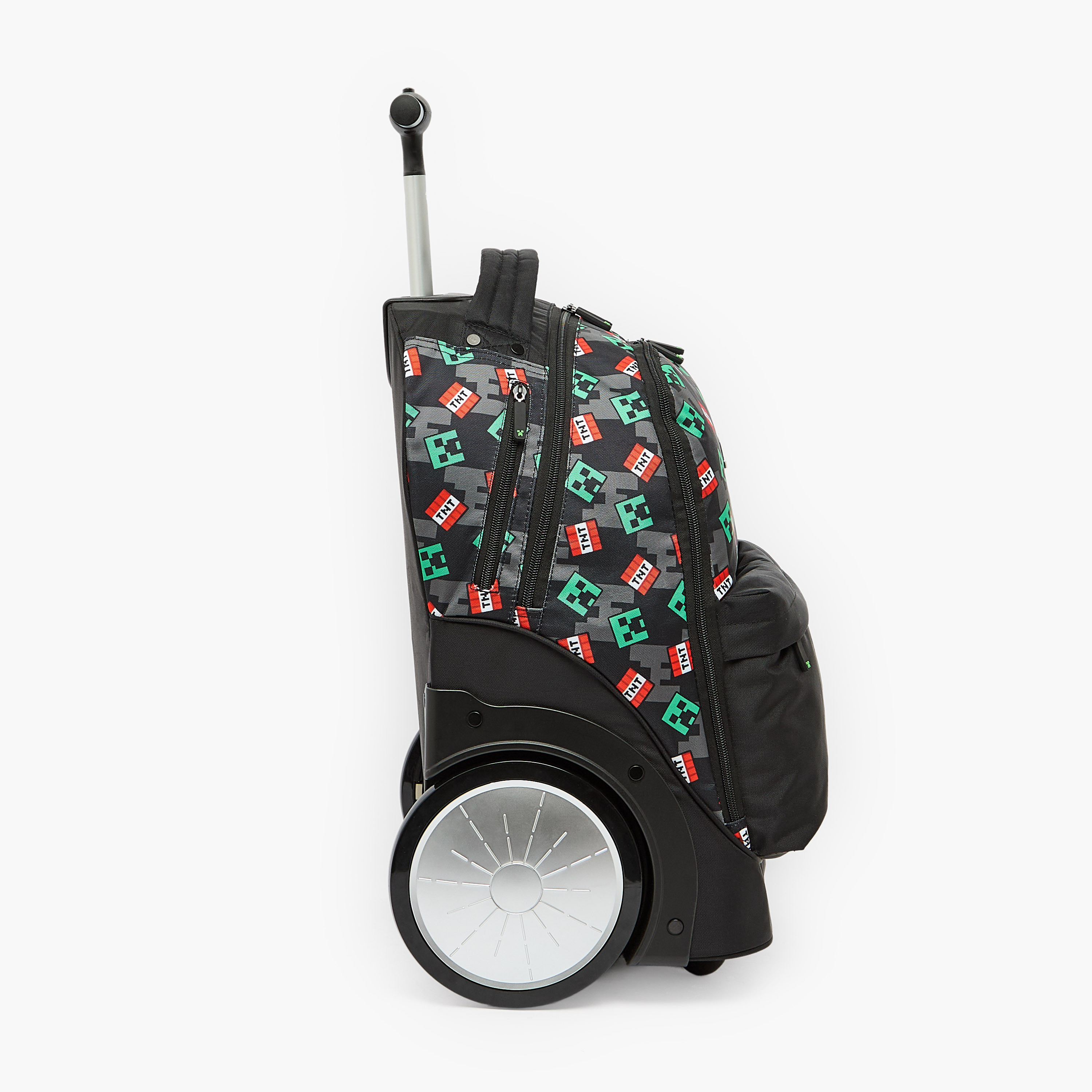 Microsoft Mojang Studios Minecraft Print Trolley Bag for Boys 8-12 Years with Padded Straps-school-bagsandbackpacks-trolleybags-image-10