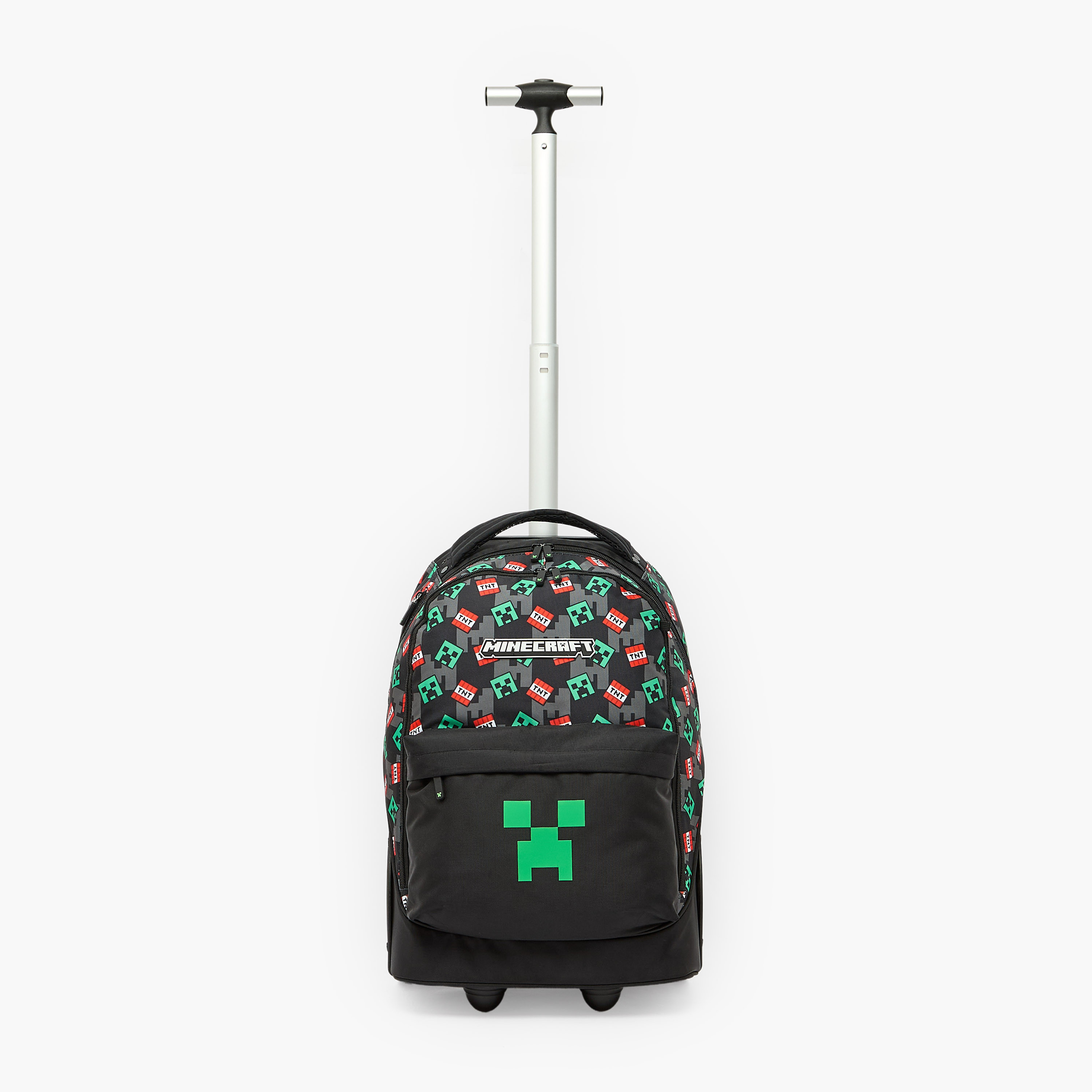 Microsoft Mojang Studios Minecraft Print Trolley Bag for Boys 8-12 Years with Padded Straps-school-bagsandbackpacks-trolleybags-image-2