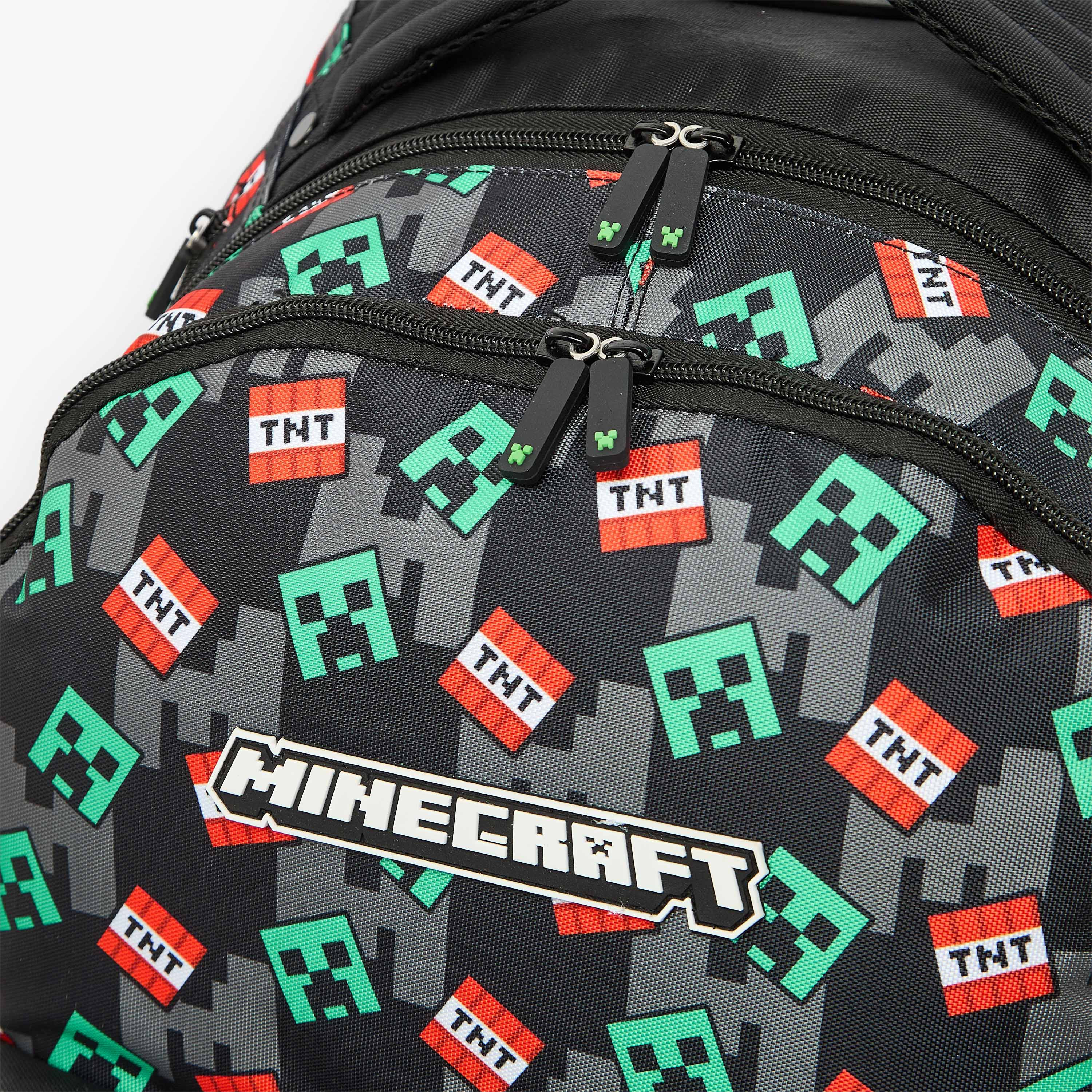 Microsoft Mojang Studios Minecraft Print Trolley Bag for Boys 8-12 Years with Padded Straps-school-bagsandbackpacks-trolleybags-image-5