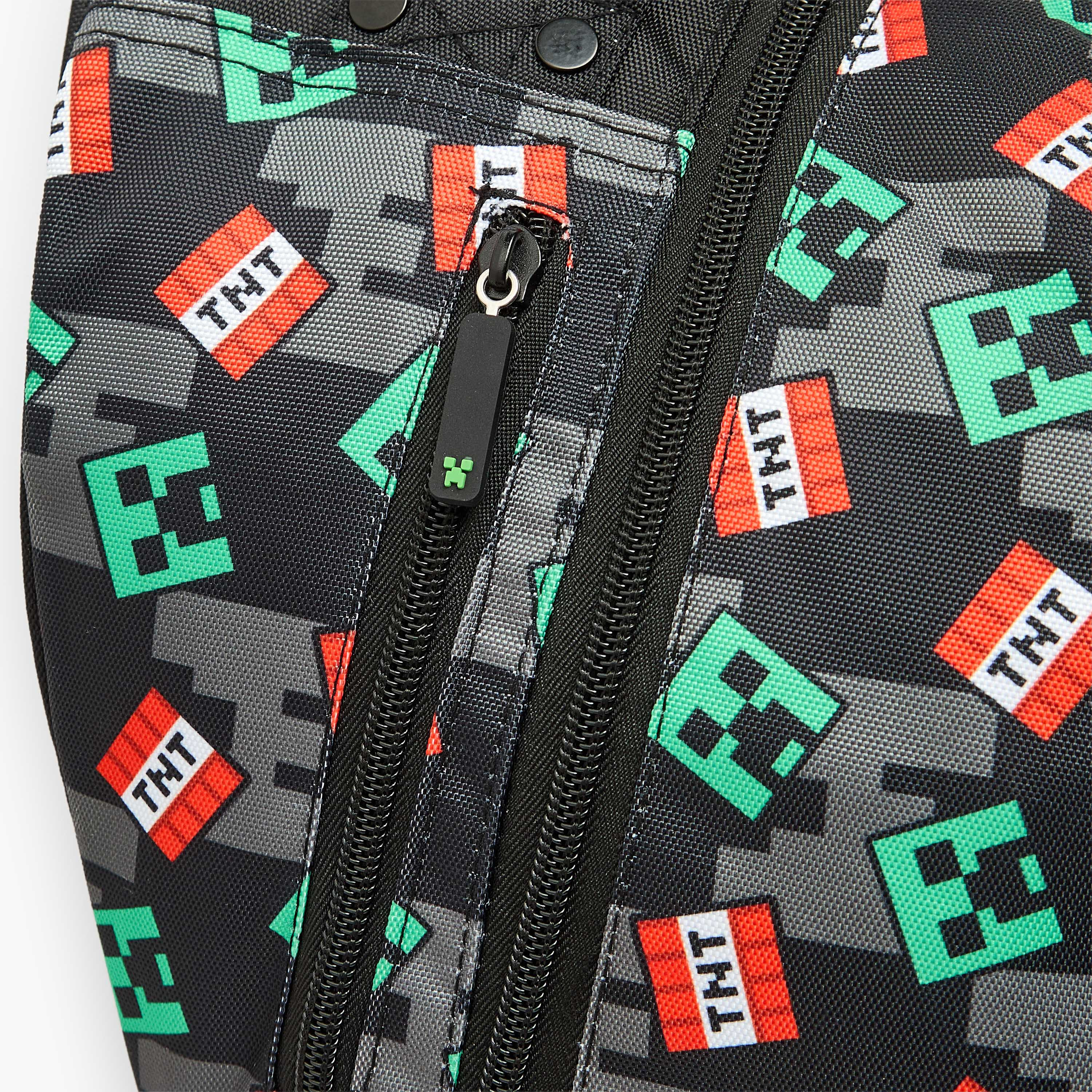 Microsoft Mojang Studios Minecraft Print Trolley Bag for Boys 8-12 Years with Padded Straps-school-bagsandbackpacks-trolleybags-image-6