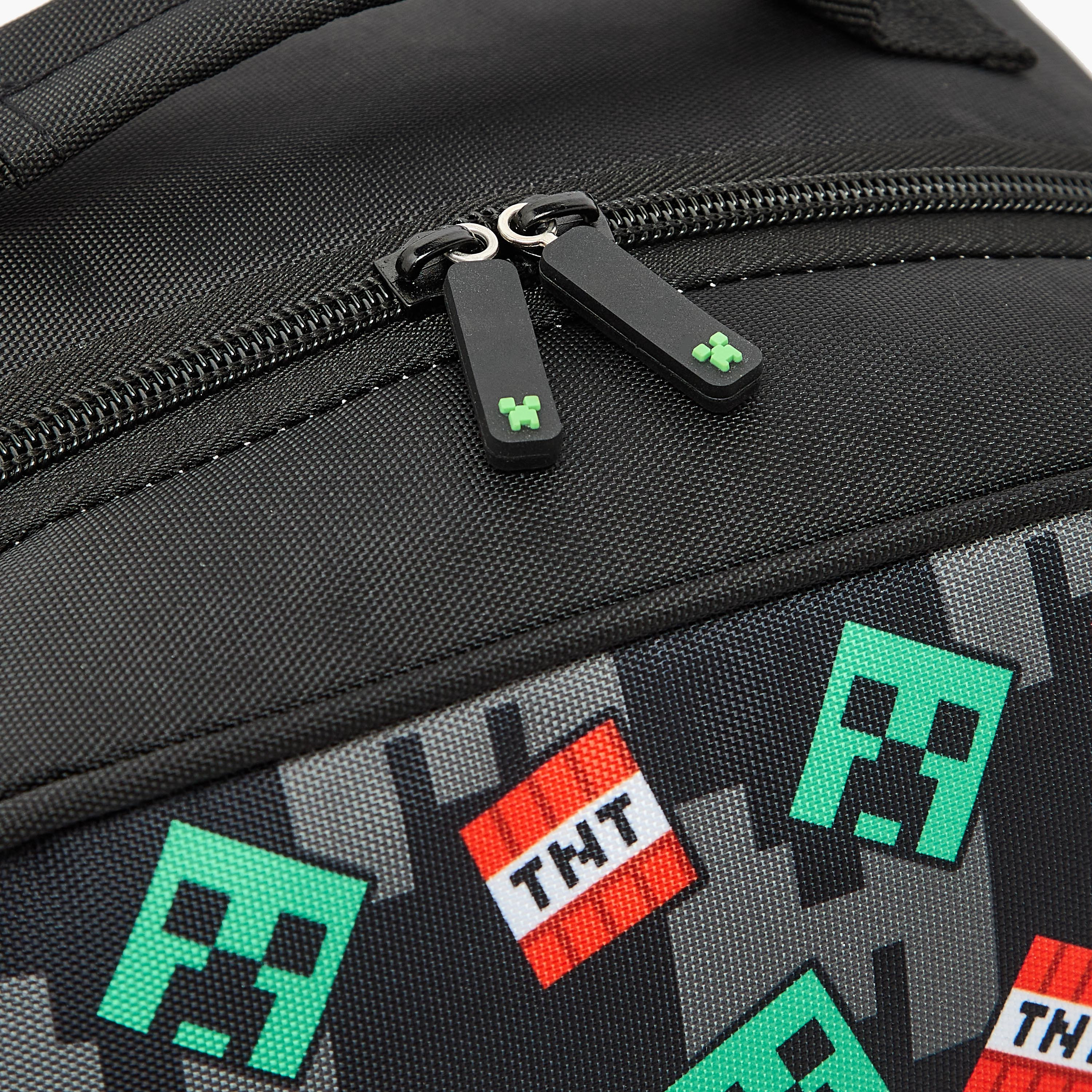 Microsoft Mojang Studios Minecraft Print Lunch Bag for Boys 8-12 Years with Insulation-school-lunchessentials-lunchbags-image-3