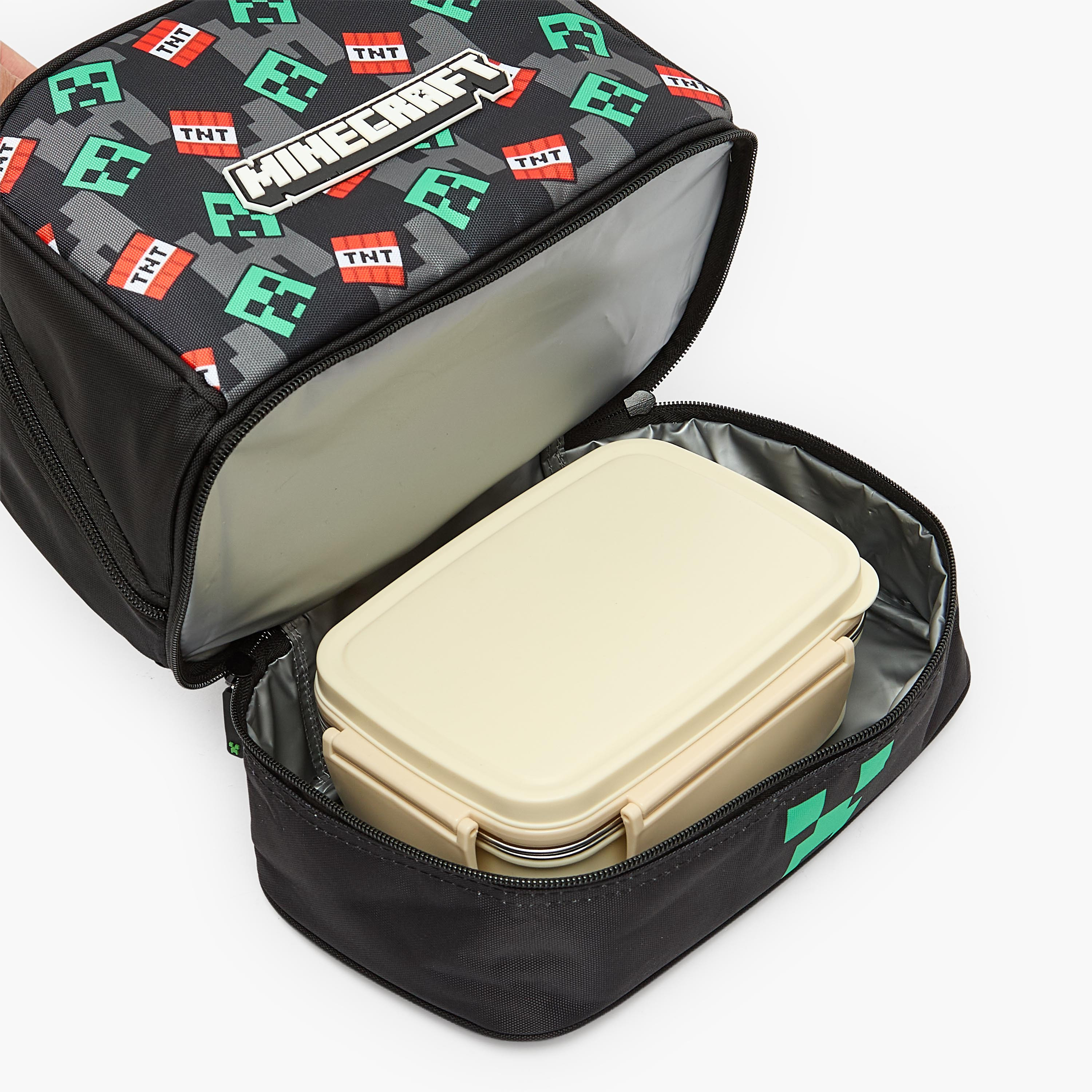 Microsoft Mojang Studios Minecraft Print Lunch Bag for Boys 8-12 Years with Insulation-school-lunchessentials-lunchbags-image-5
