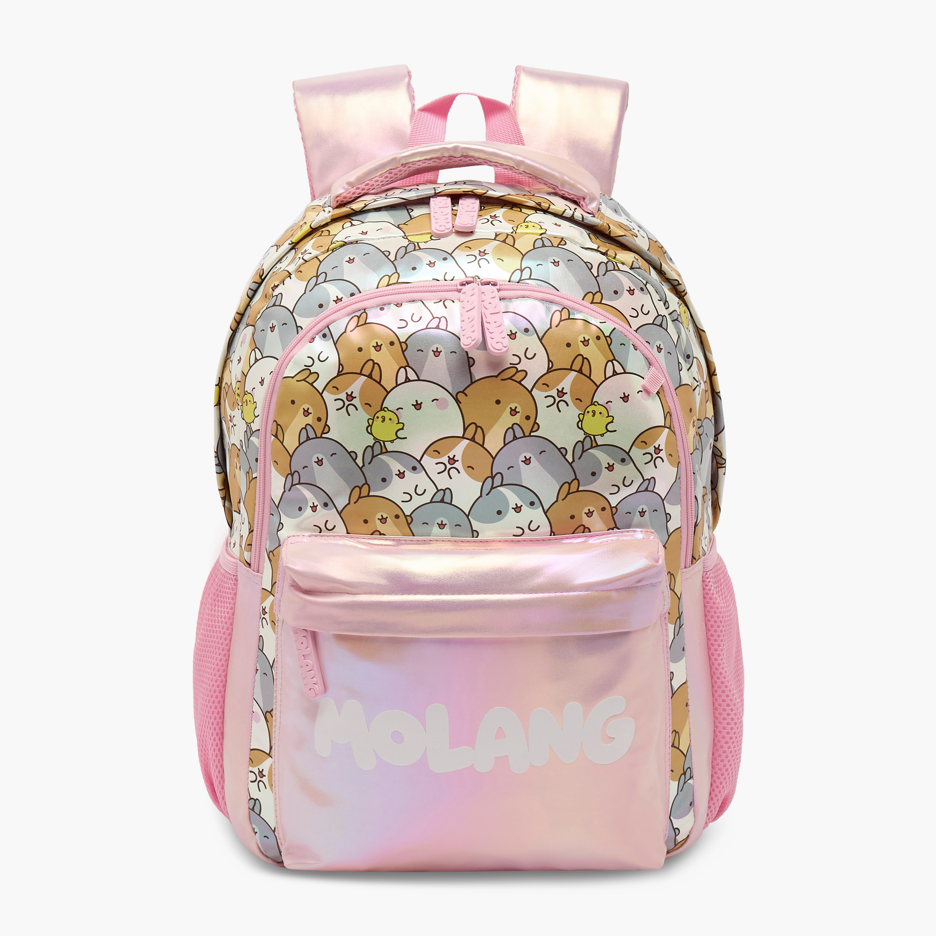 شنطة ظهر بحمالات كتف مبطنة وبطبعات مولانج للبنات 8-13 سنة من ميليماجز - 15.6  بوصة-school-bagsandbackpacks-backpacks-image-1