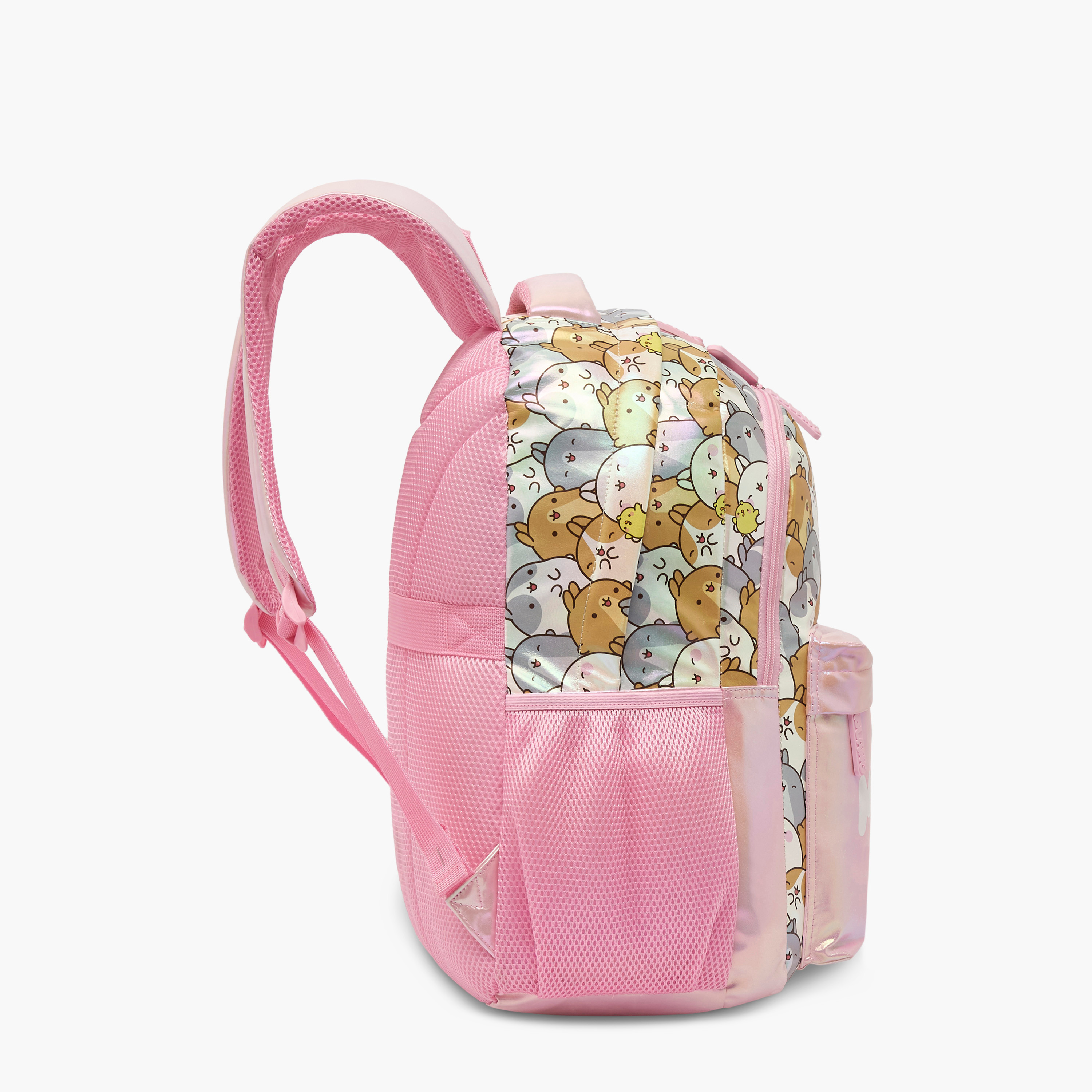 شنطة ظهر بحمالات كتف مبطنة وبطبعات مولانج للبنات 8-13 سنة من ميليماجز - 15.6  بوصة-school-bagsandbackpacks-backpacks-image-7