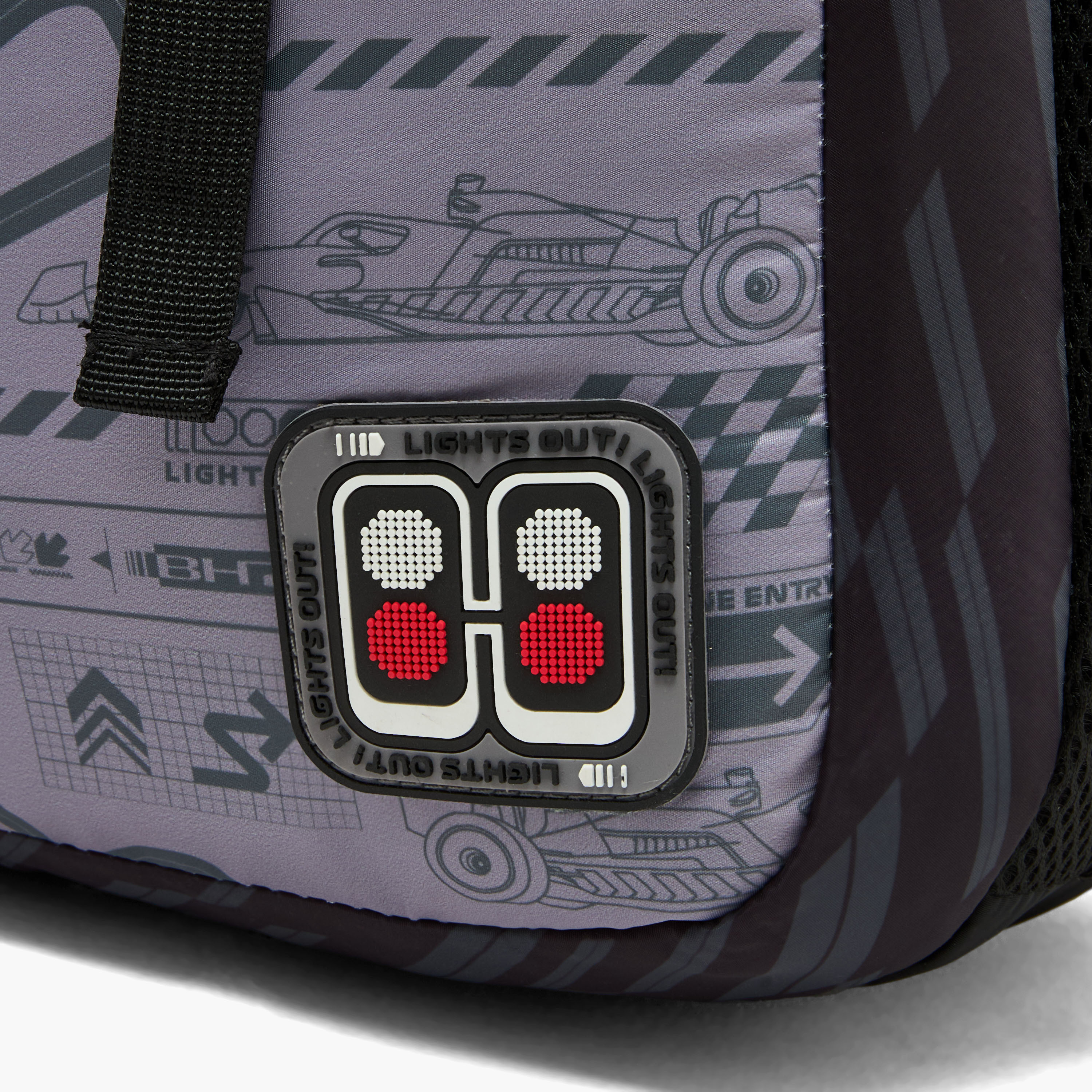 Formula One Racing Print Backpack for Boys 8-12 Years with Padded Shoulder Straps - 17 inches-school-bagsandbackpacks-backpacks-image-6