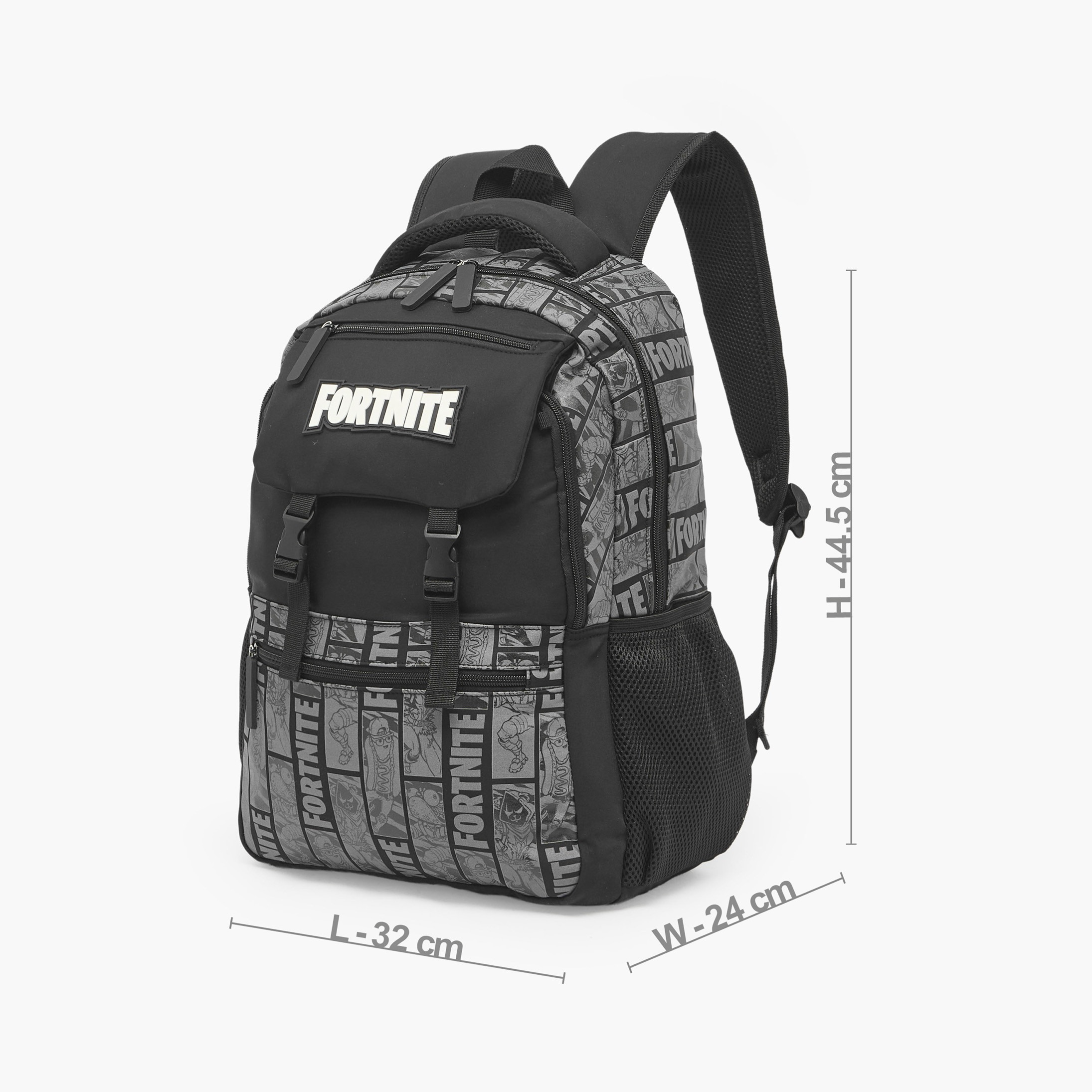 EPIC Fortnite Print Backpack for Boys 8-13 Years with Adjustable Shoulder Straps - 17 inches-school-bagsandbackpacks-backpacks-image-6