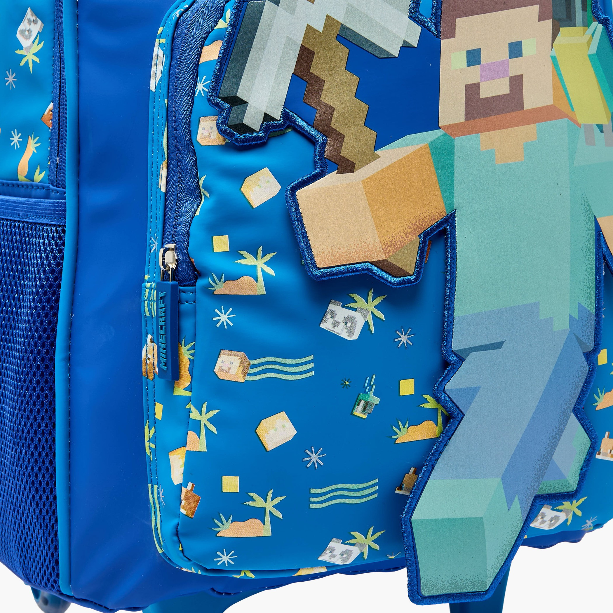 Microsoft Mojang Studios Minecraft Print Trolley Bag for Boys 5-8 Years with Wheels - 16 inches-school-bagsandbackpacks-trolleybags-image-7
