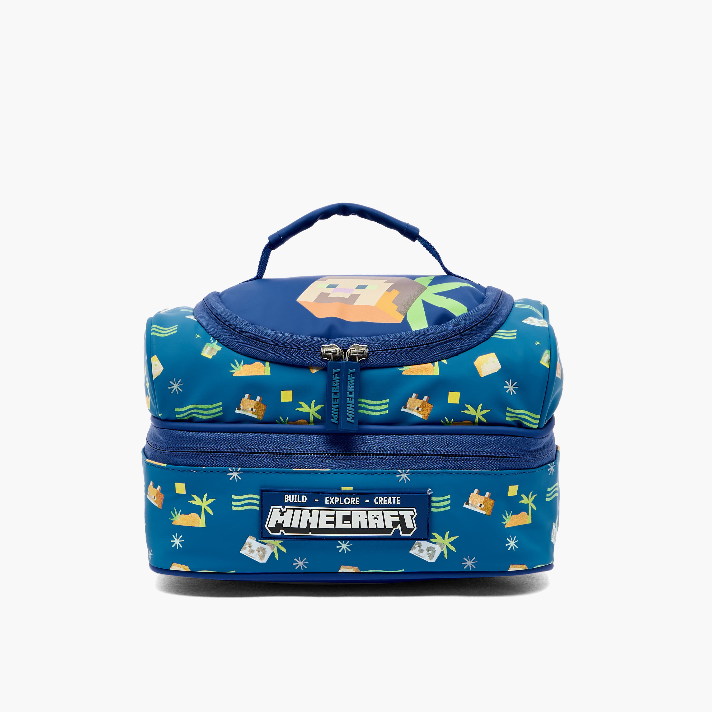 Microsoft Mojang Studios Minecraft Print Lunch Bag for Boys 5-8 Years with Top Handle-school-lunchessentials-lunchbags-image-1