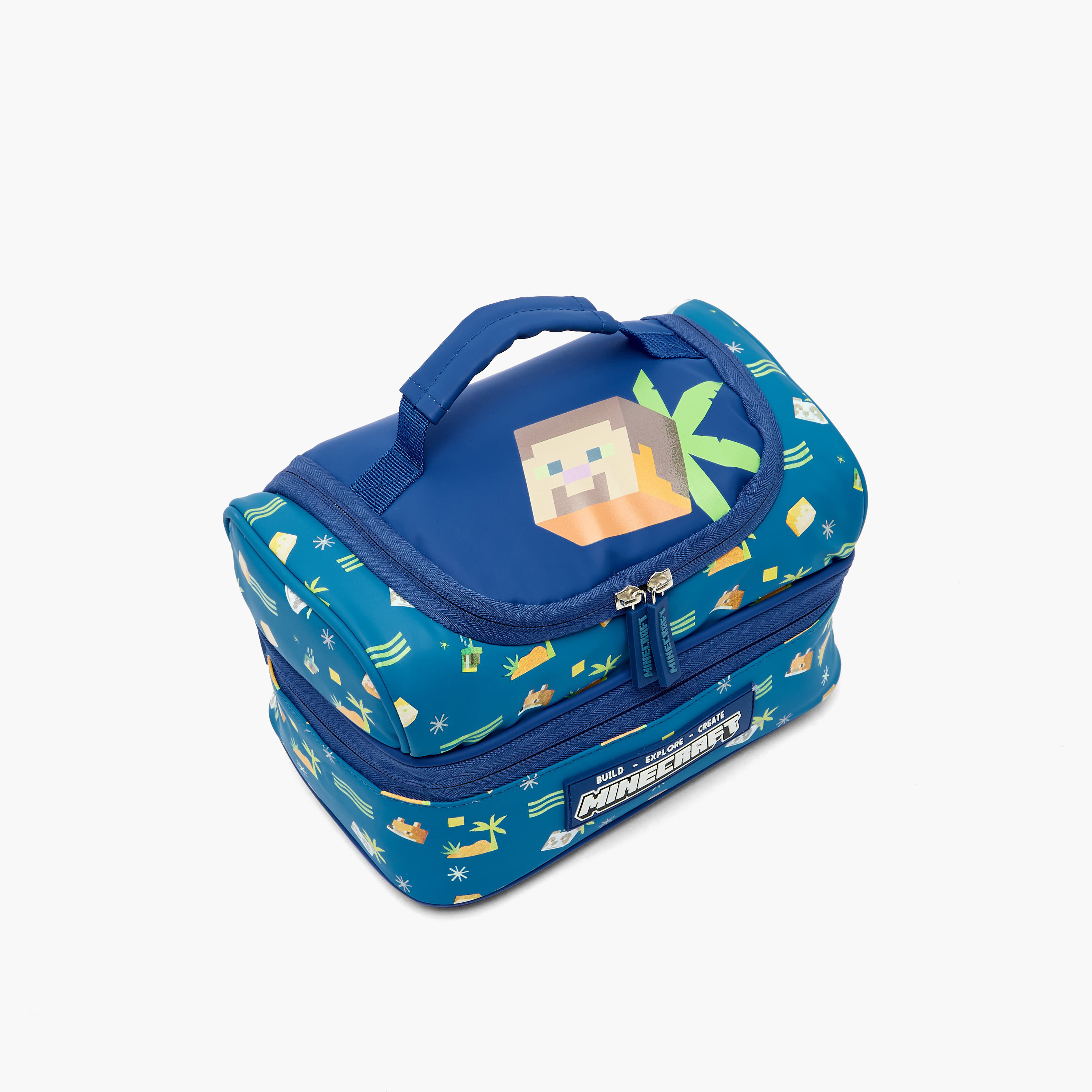 Microsoft Mojang Studios Minecraft Print Lunch Bag for Boys 5-8 Years with Top Handle-school-lunchessentials-lunchbags-image-3