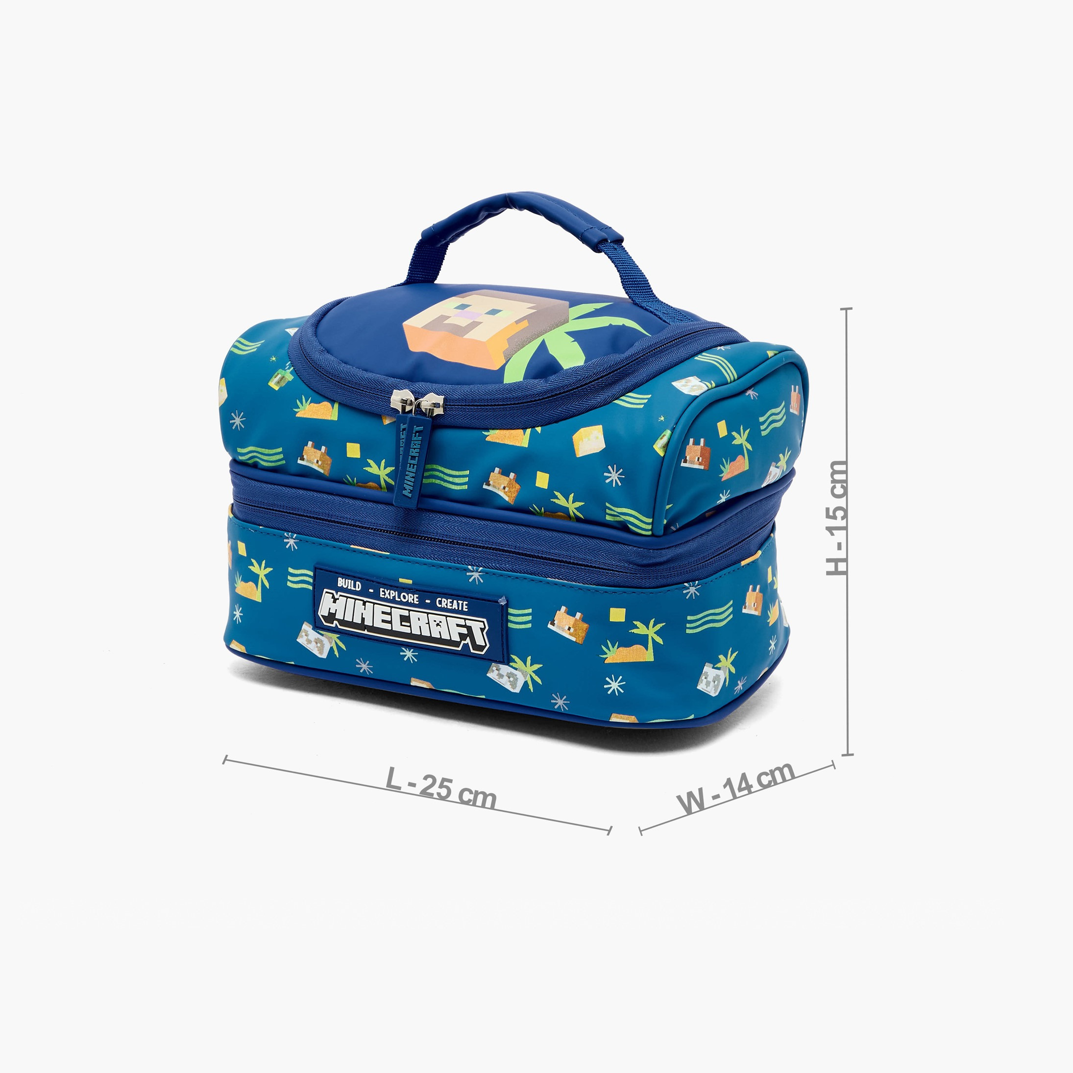 Microsoft Mojang Studios Minecraft Print Lunch Bag for Boys 5-8 Years with Top Handle-school-lunchessentials-lunchbags-image-7