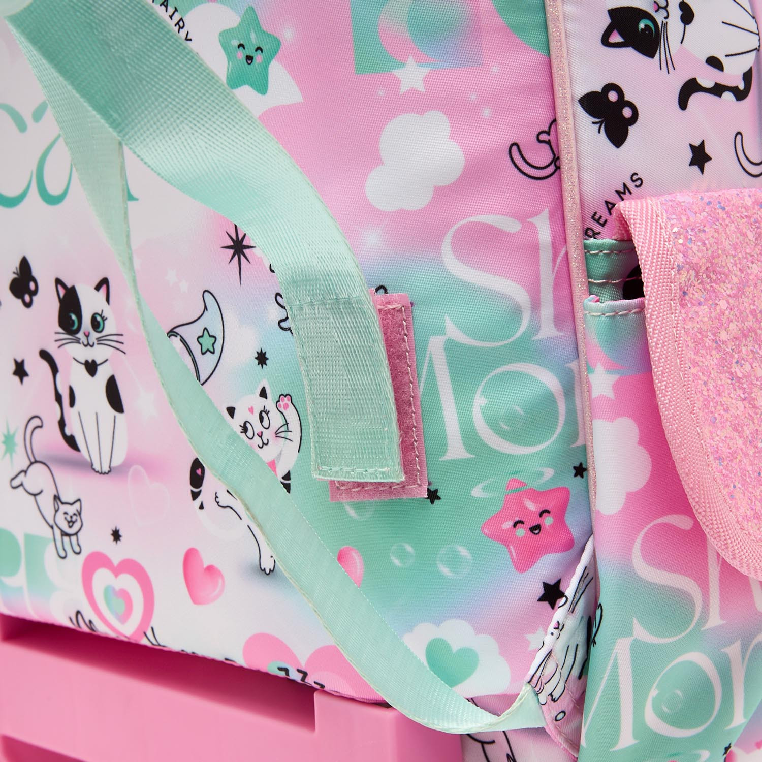 Juniors Cat Print Trolley Bag for Girls 5-8 Years with Durable Wheels - 16 inches-school-bagsandbackpacks-trolleybags-image-6