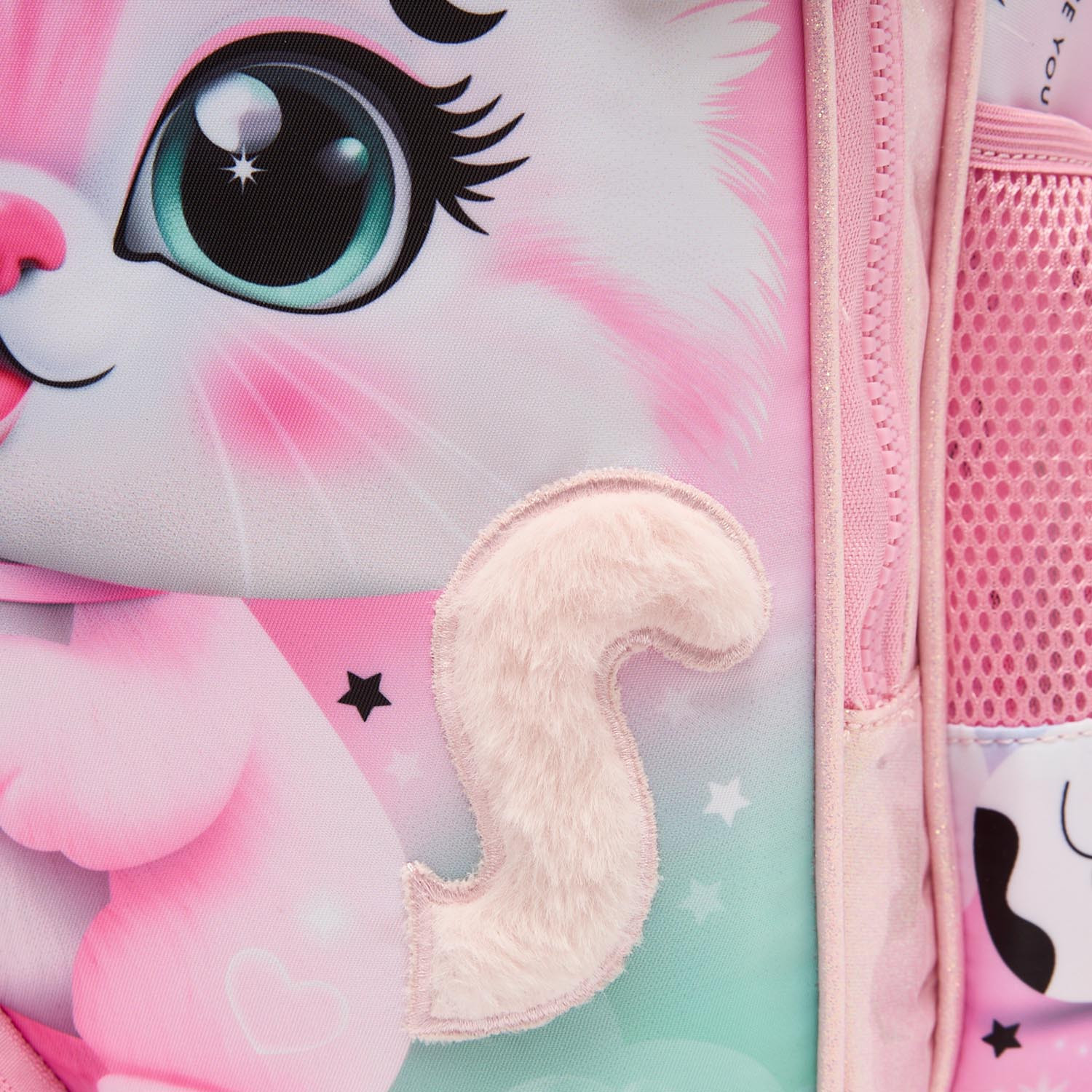 Juniors Cat Print Backpack for Girls 3-5 Years with Laptop Compartment - 14 inches-school-bagsandbackpacks-backpacks-image-5
