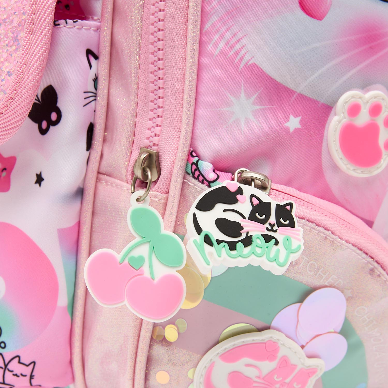 Juniors Cat Print Backpack for Girls 3-5 Years with Laptop Compartment - 14 inches-school-bagsandbackpacks-backpacks-image-6