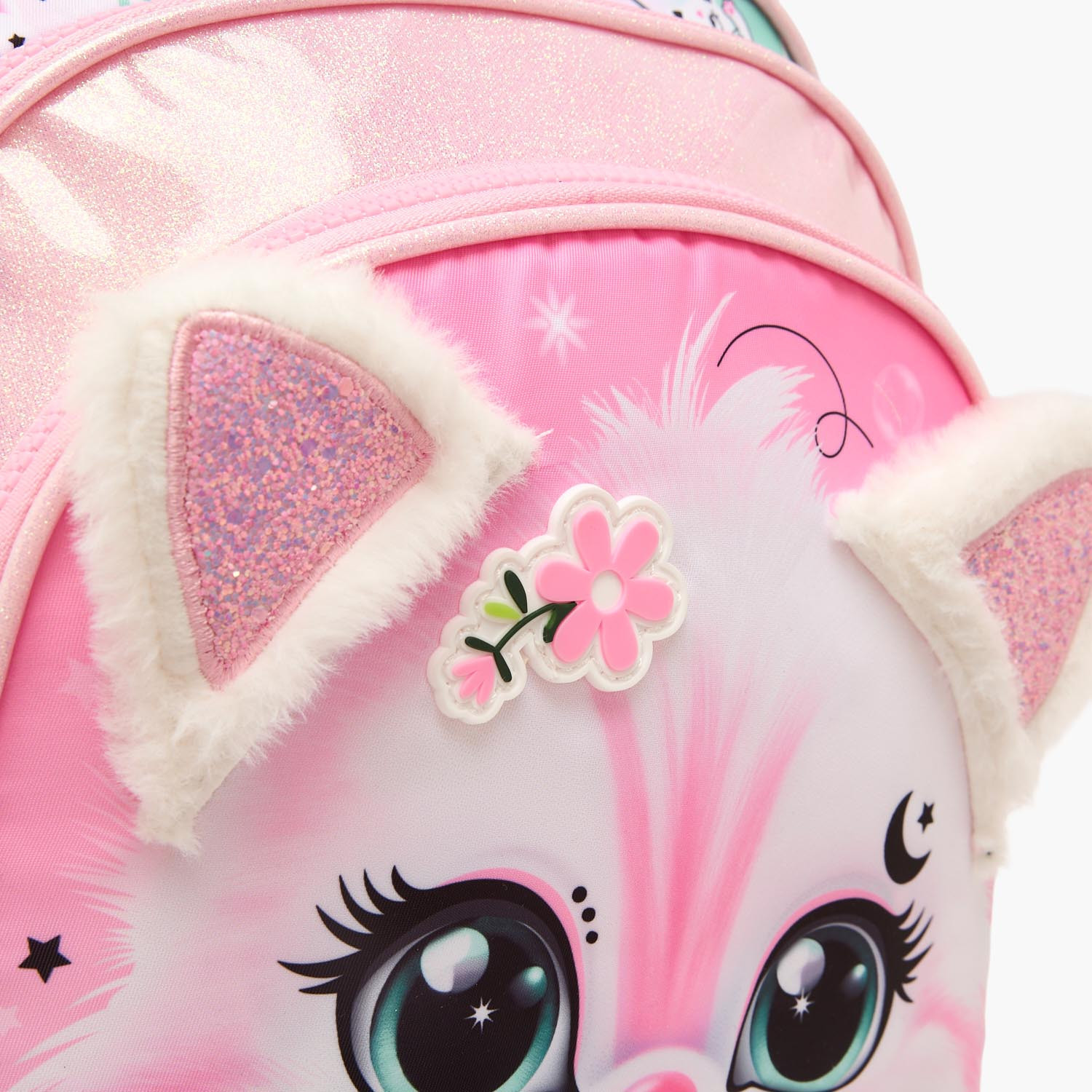 شنطة ظهر بطبعات قطة للبنات بعمر 5 إلى 8 سنوات مع جيب للابتوب من جونيورز - 16 بوصة-school-bagsandbackpacks-backpacks-image-5