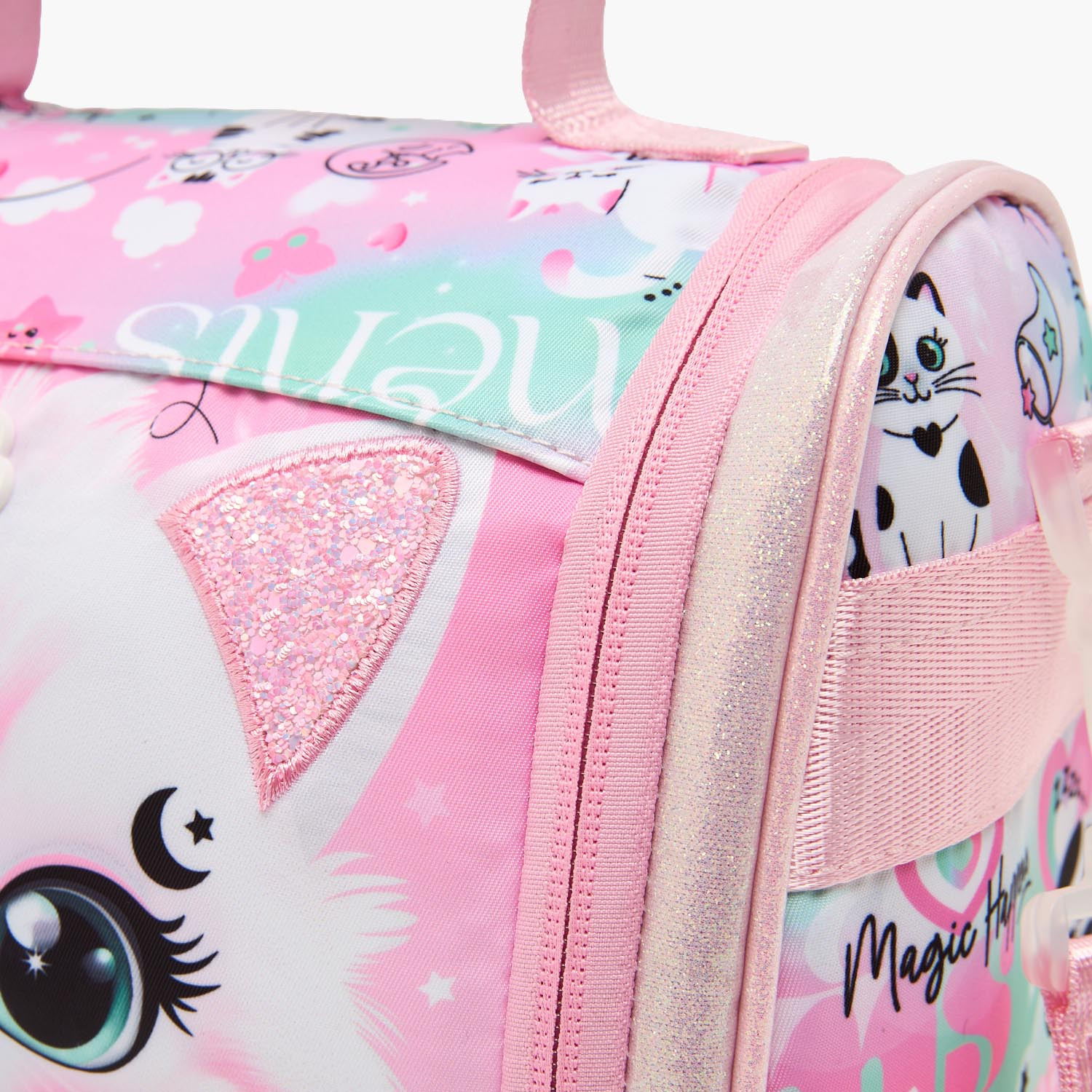 شنطة غداء بطبعات قطط عازلة للحرارة للبنات 5-8 سنوات من جونيورز-school-lunchessentials-lunchbags-image-3