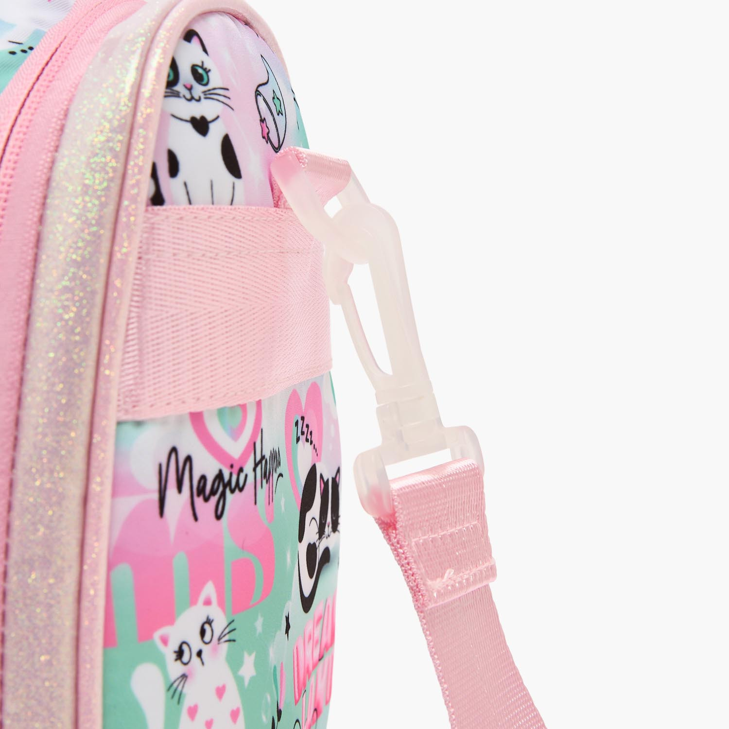 شنطة غداء بطبعات قطط عازلة للحرارة للبنات 5-8 سنوات من جونيورز-school-lunchessentials-lunchbags-image-5
