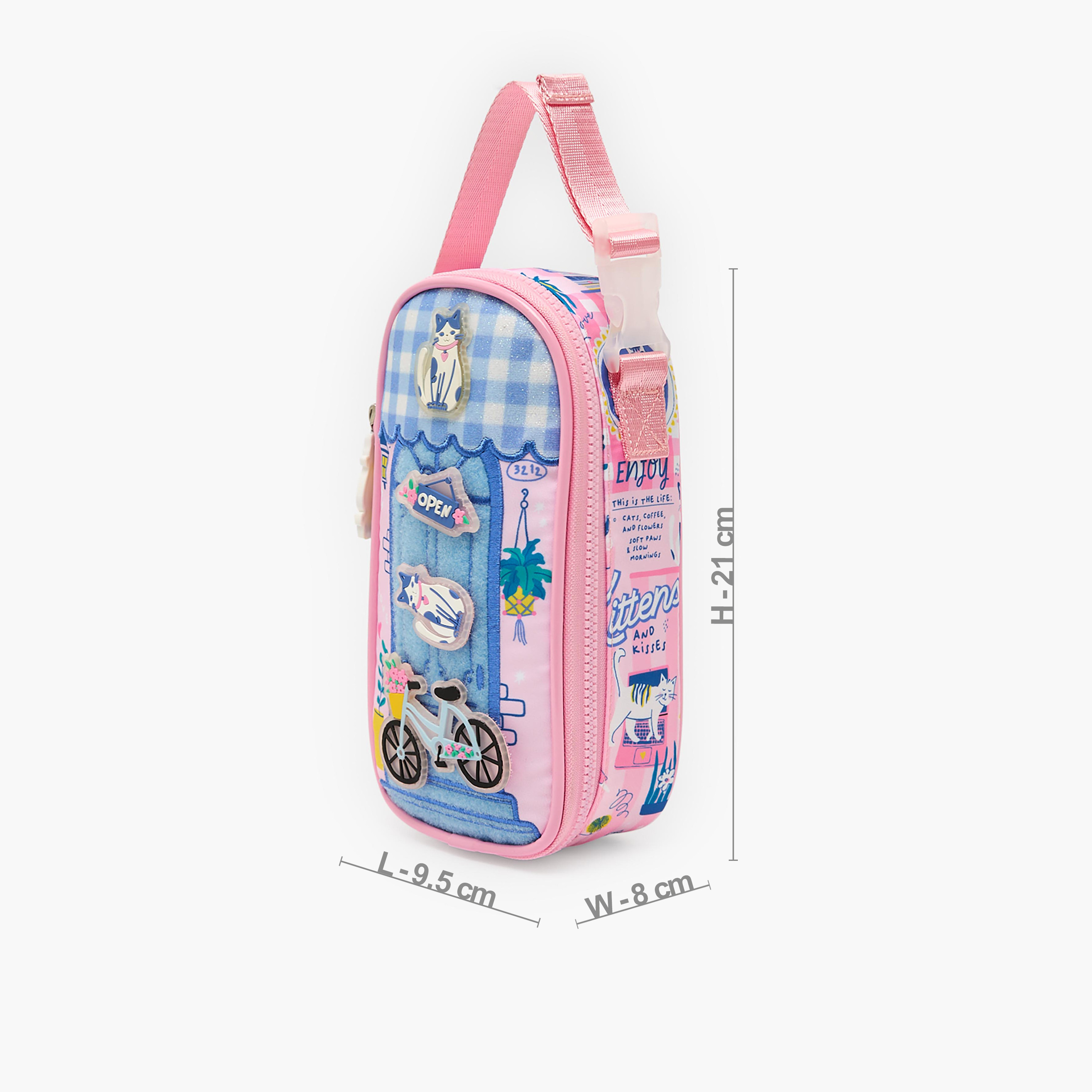 مقلمة بطبعات قطط بسحّاب إغلاق من جونيورز-school-stationery-pencilcases-image-3