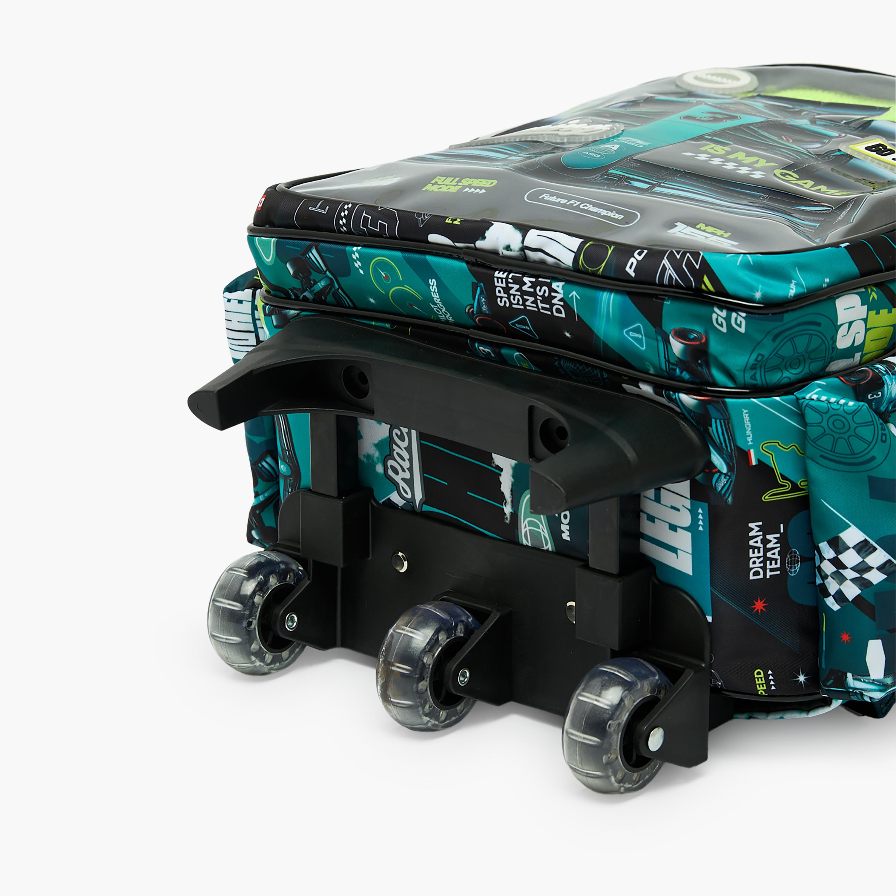 Juniors Cars Print Trolley Bag for Boys 5-8 Years with Durable Wheels - 16 inches-school-bagsandbackpacks-trolleybags-image-11