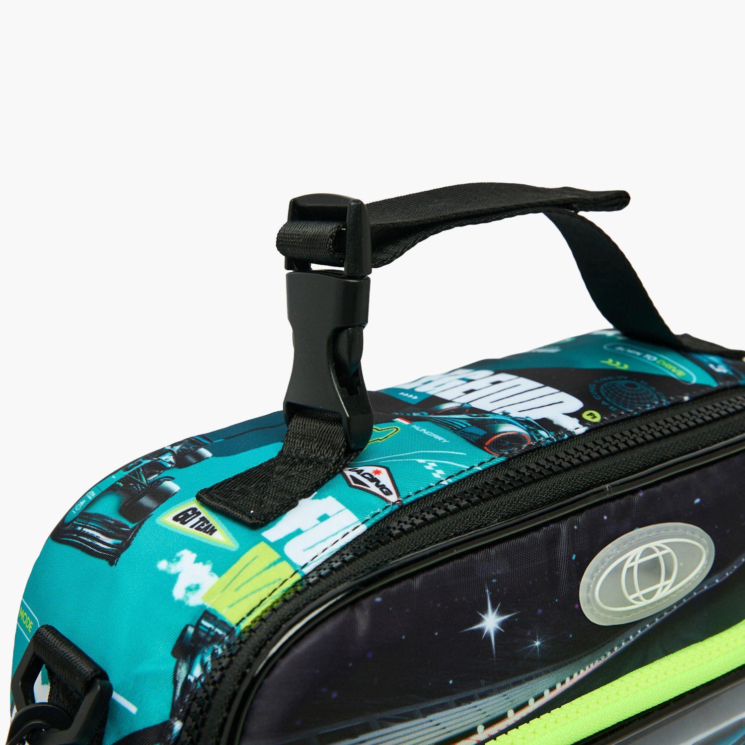 Juniors Racing Car Print Lunch Bag for Girls 5-8 Years with Insulation-school-lunchessentials-lunchbags-image-7