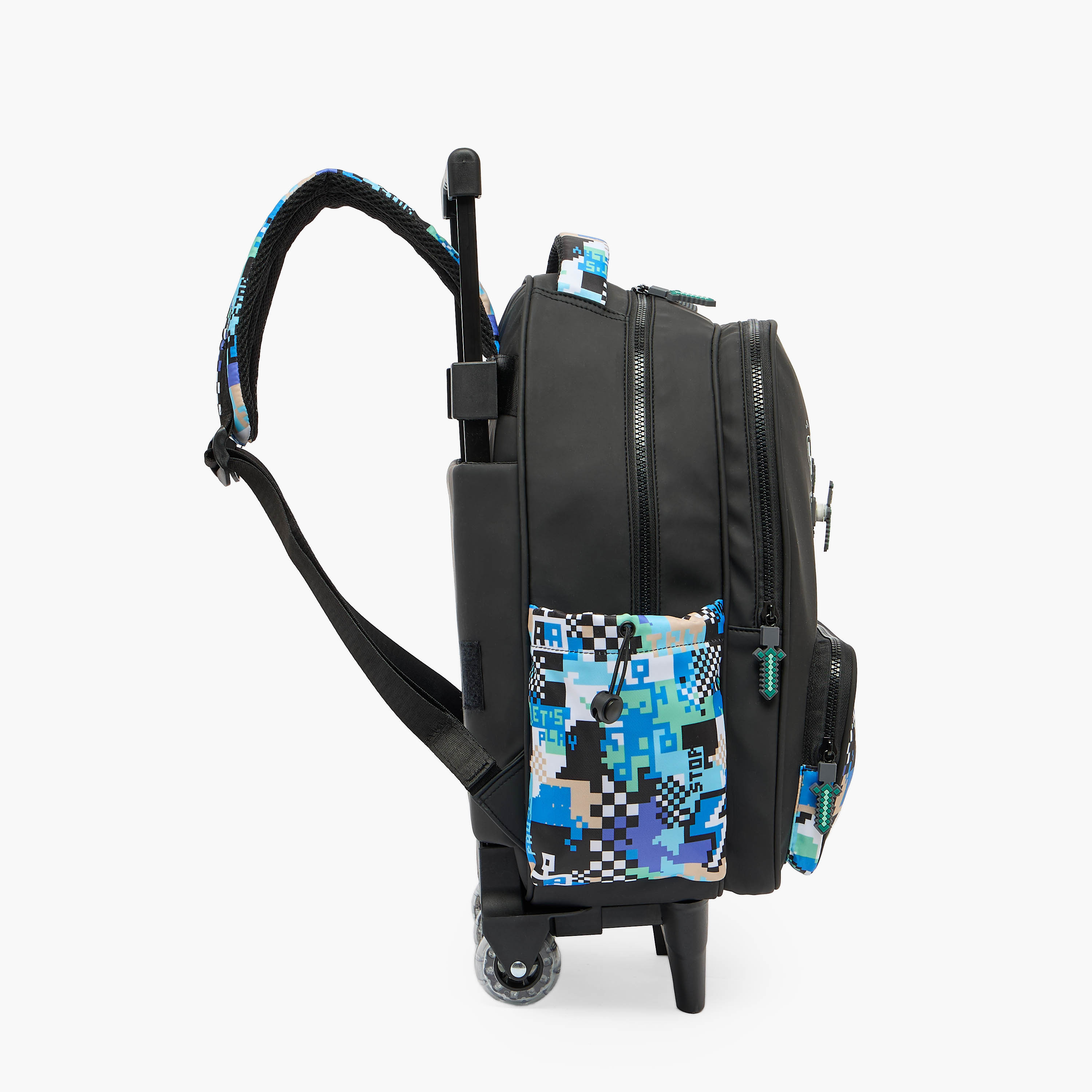 Juniors Gaming Print Trolley Bag for Boys 5-8 Years with Durable Wheels - 16 inches-school-bagsandbackpacks-trolleybags-image-9