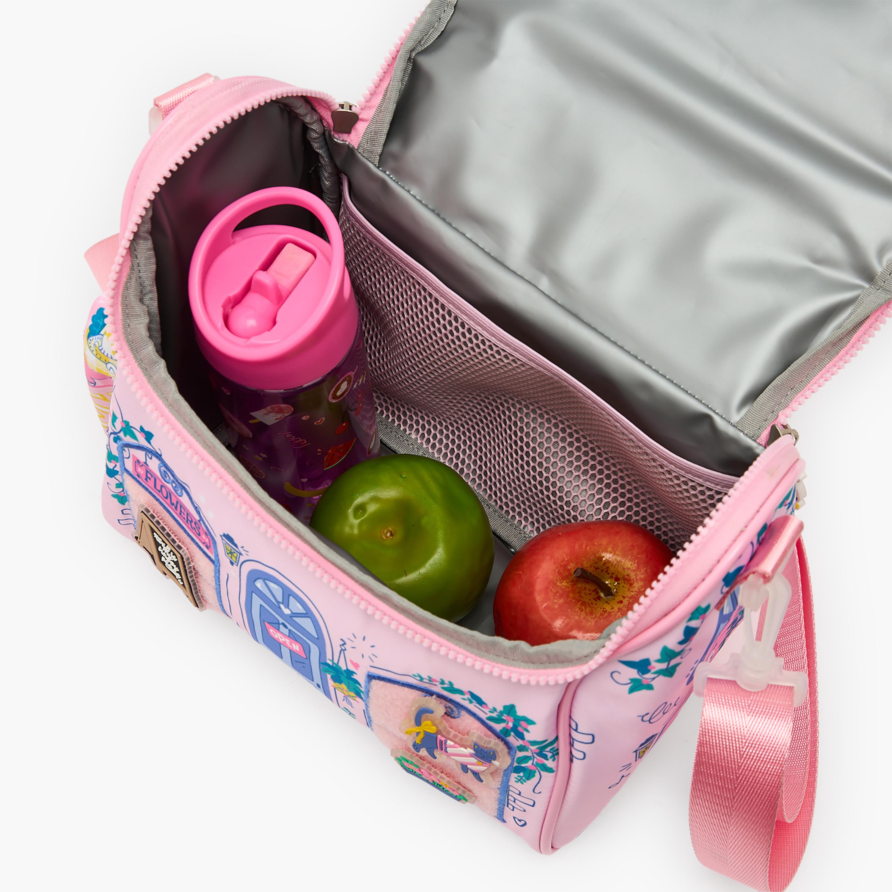 Juniors Cute Print Lunch Bag for Girls 5-8 Years with Thermal Insulation-school-lunchessentials-lunchbags-image-4