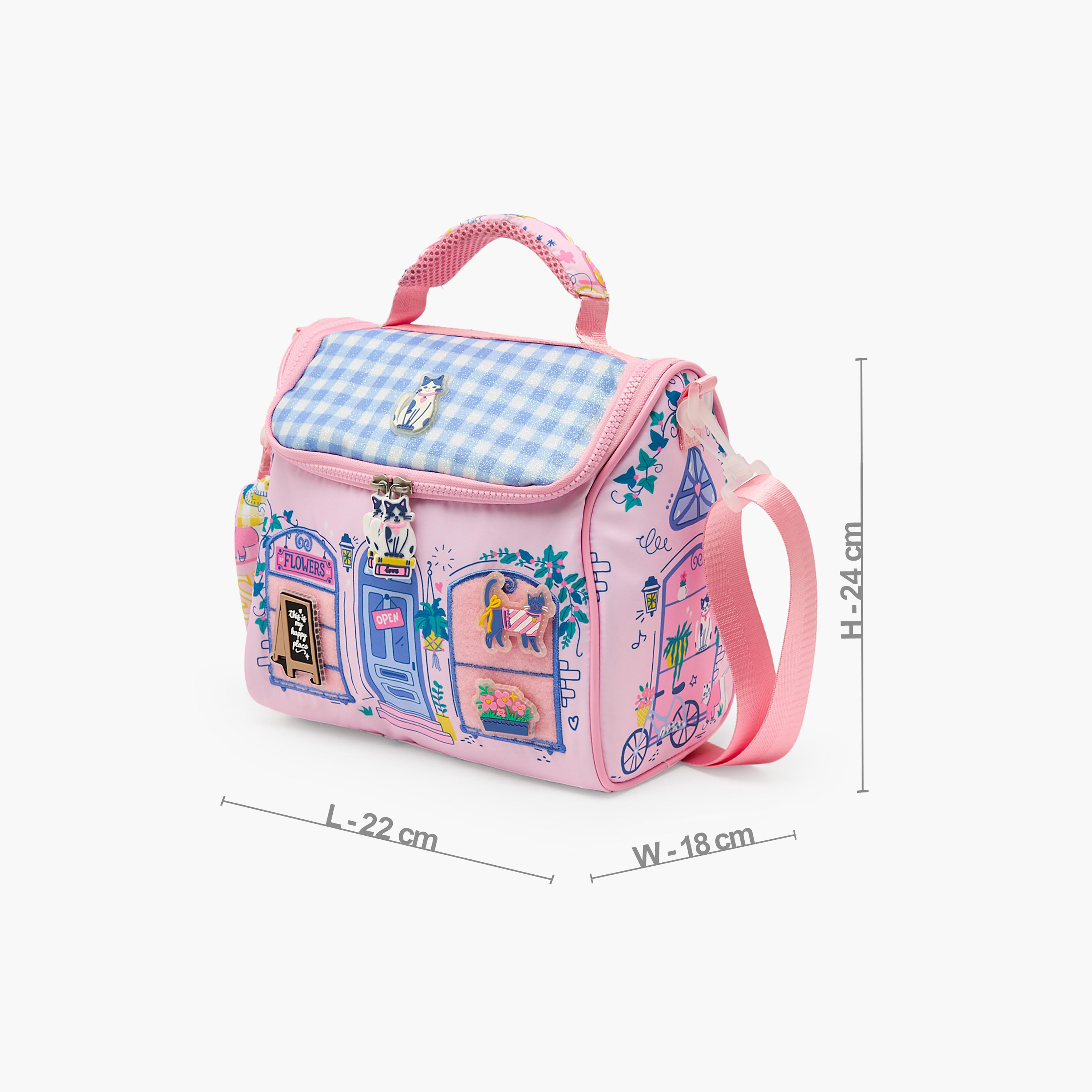 Juniors Cute Print Lunch Bag for Girls 5-8 Years with Thermal Insulation-school-lunchessentials-lunchbags-image-6
