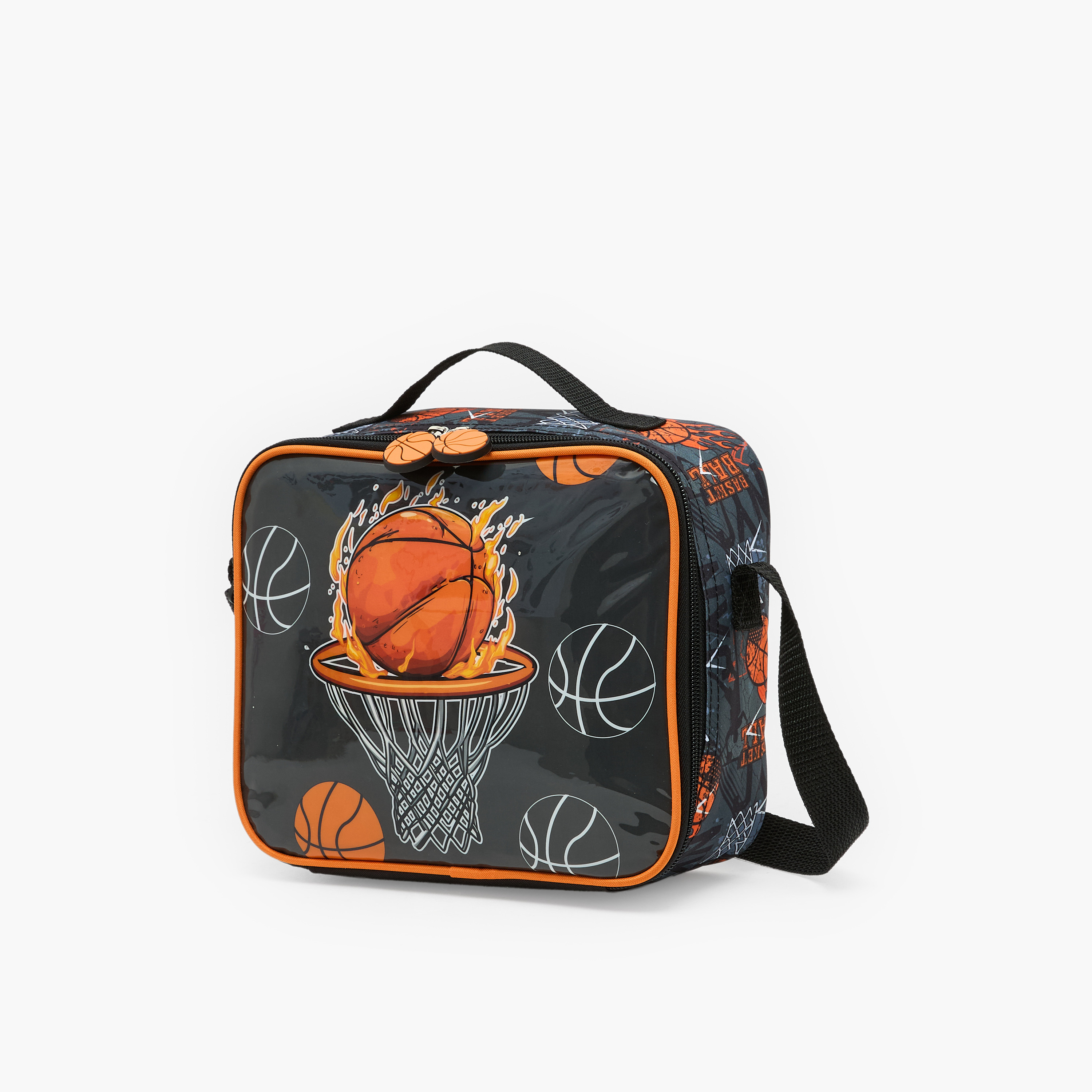 Juniors Basketball 3-Piece School Trolley Bag Set for Boys 5-8 Years with Lunch Bag - 16 inches-school-bagsandbackpacks-trolleybags-image-14