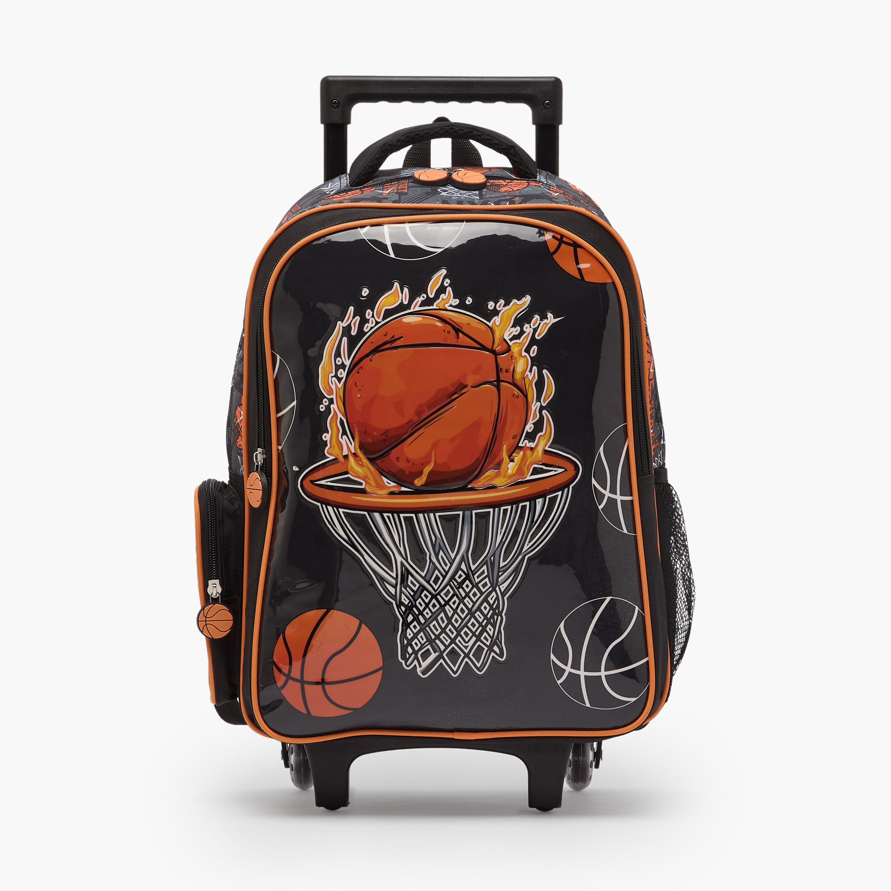 Juniors Basketball 3-Piece School Trolley Bag Set for Boys 5-8 Years with Lunch Bag - 16 inches-school-bagsandbackpacks-trolleybags-image-4