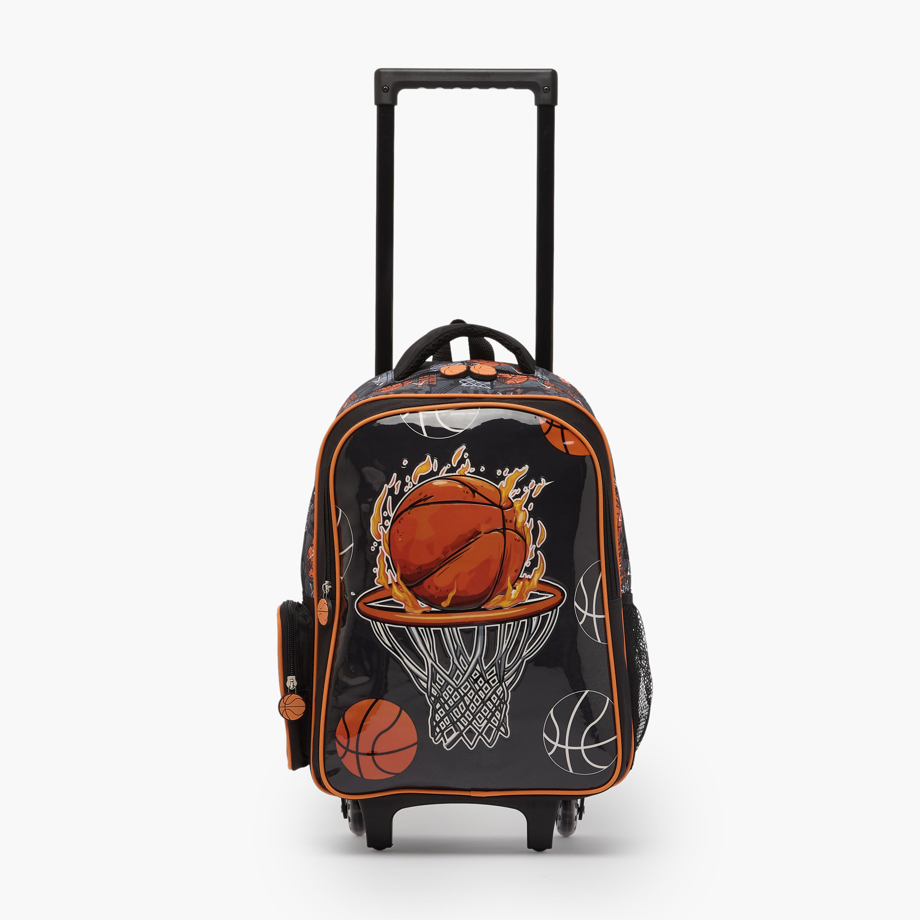Juniors Basketball 3-Piece School Trolley Bag Set for Boys 5-8 Years with Lunch Bag - 16 inches-school-bagsandbackpacks-trolleybags-image-5