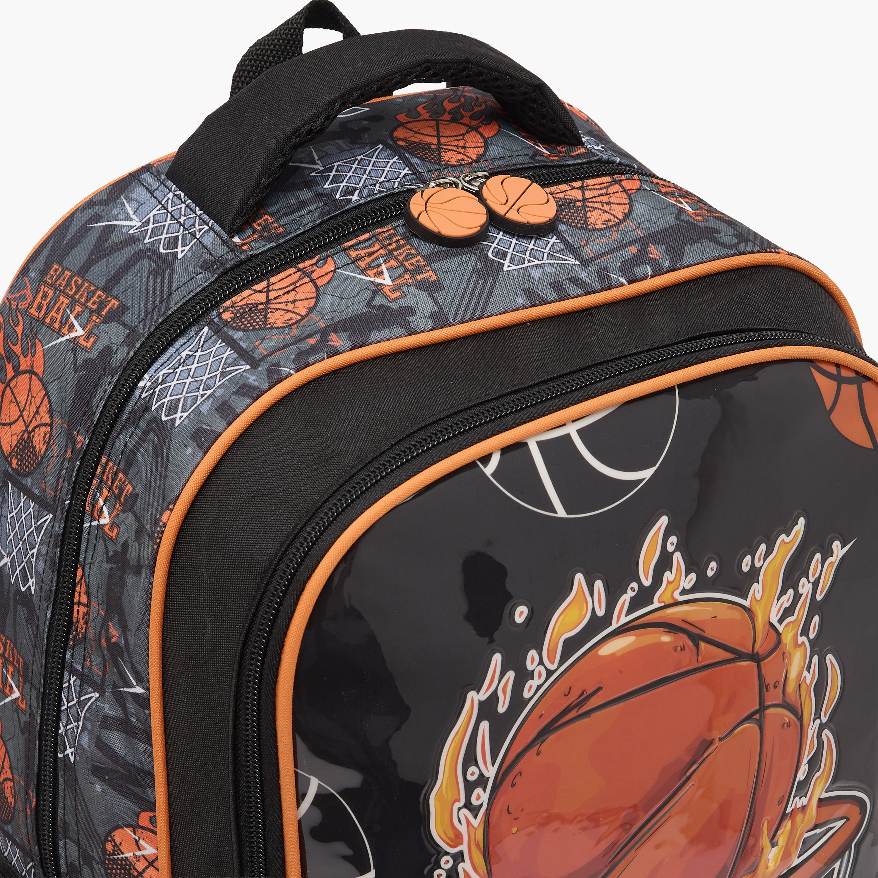 Juniors Basketball 3-Piece School Trolley Bag Set for Boys 5-8 Years with Lunch Bag - 16 inches-school-bagsandbackpacks-trolleybags-image-6