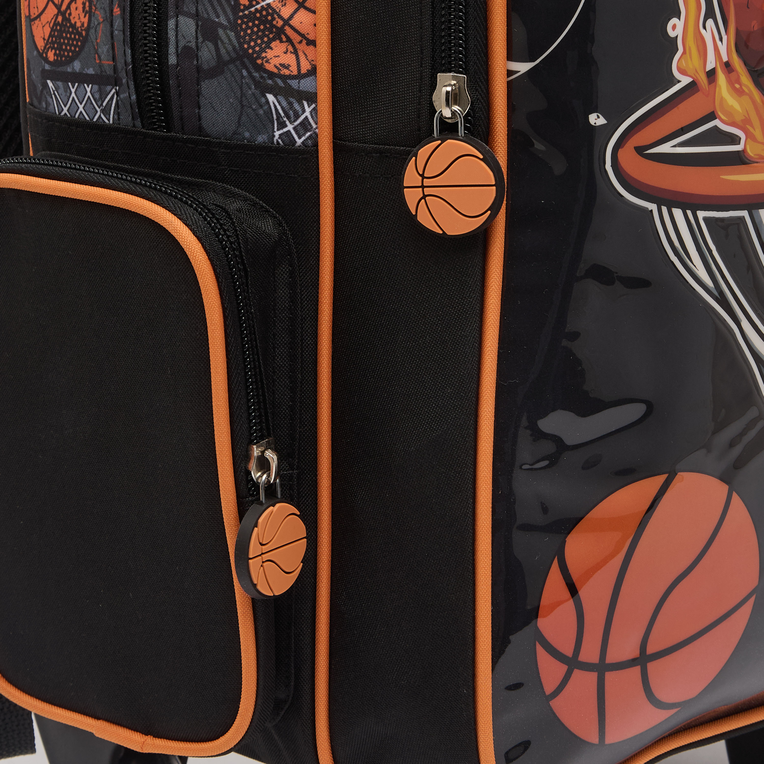 Juniors Basketball 3-Piece School Trolley Bag Set for Boys 5-8 Years with Lunch Bag - 16 inches-school-bagsandbackpacks-trolleybags-image-7