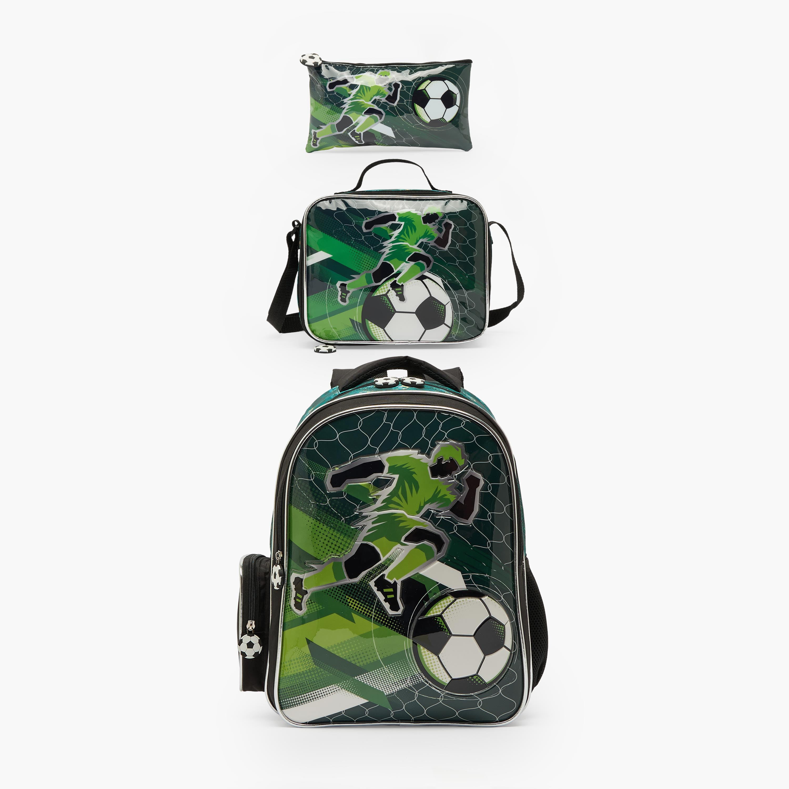 Juniors Printed 3-Piece School Backpack Set for Boys 5-8 Years with Lunch Bag - 16 inches-school-bagsandbackpacks-backpacks-image-2