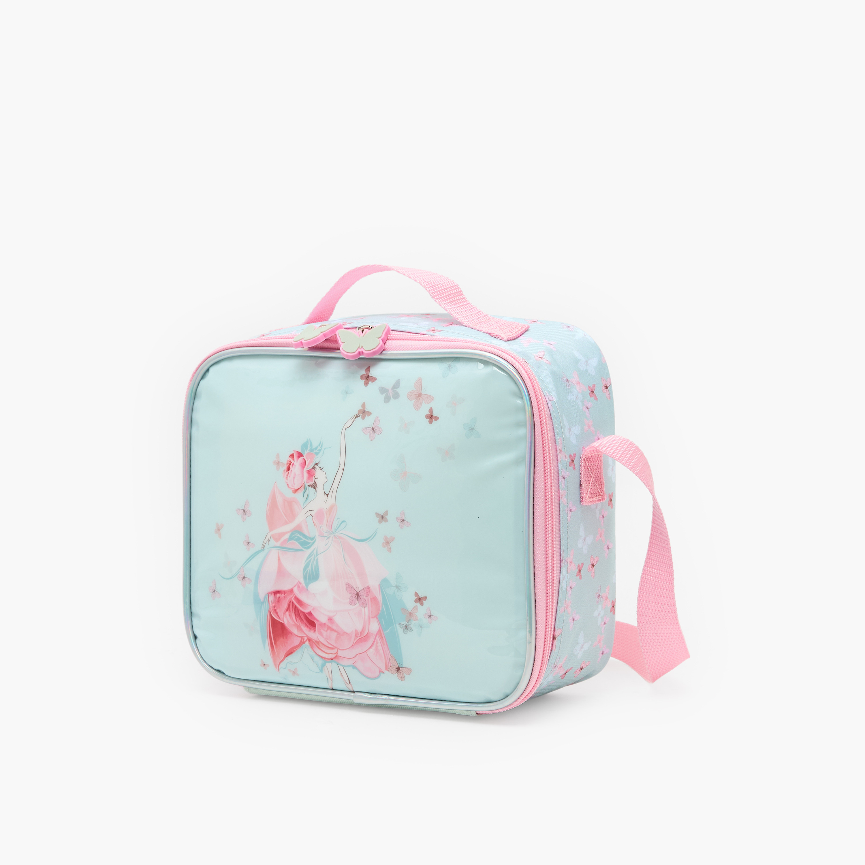 Juniors Ballet Print 3-Piece School Trolley Bag Set for Girls 5-8 Years with Lunch Bag - 16 inches-school-bagsandbackpacks-trolleybags-image-8