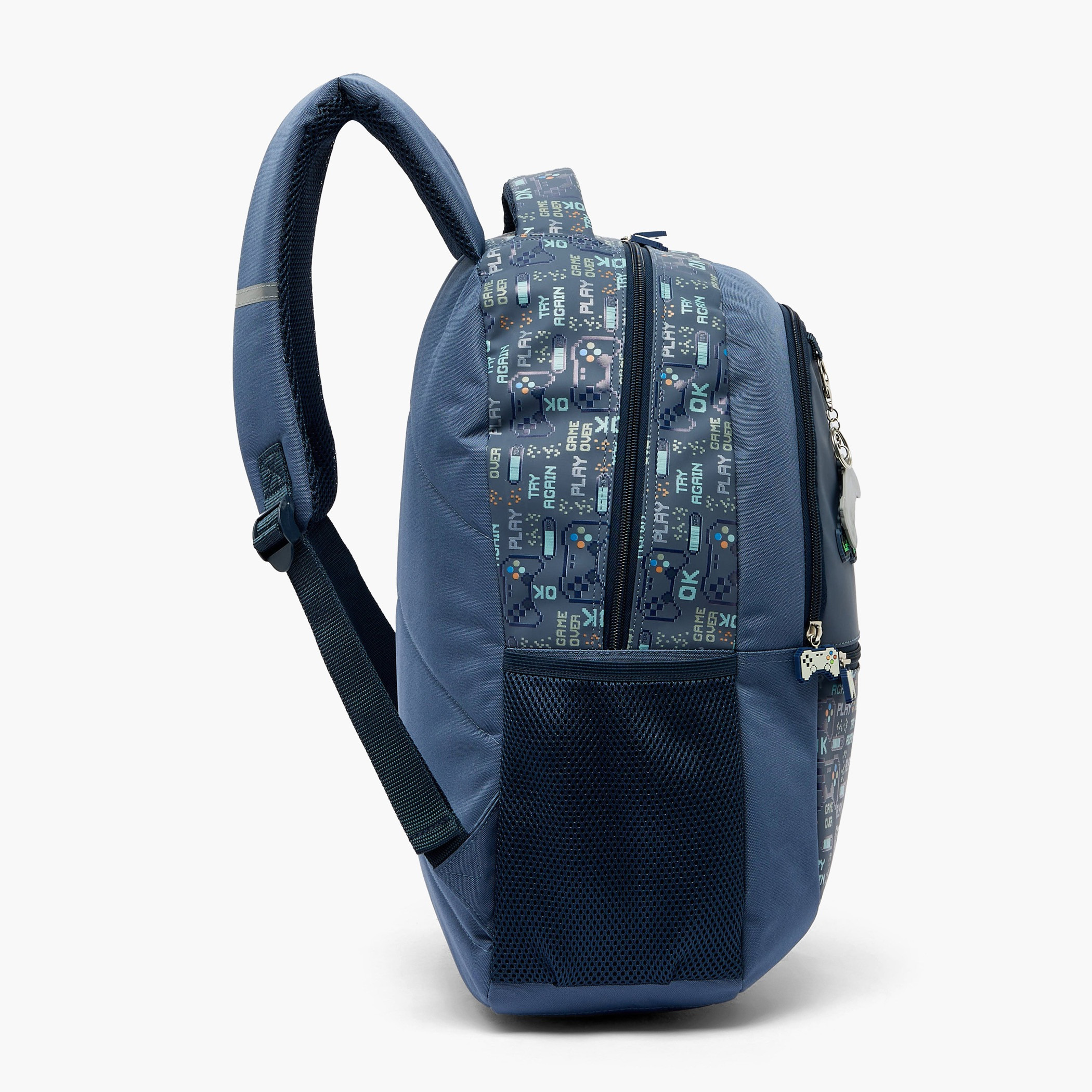 Juniors Dinosaur Print Backpack for Boys 5-8 Years with Padded Shoulder Straps - 16 inches-school-bagsandbackpacks-backpacks-image-9