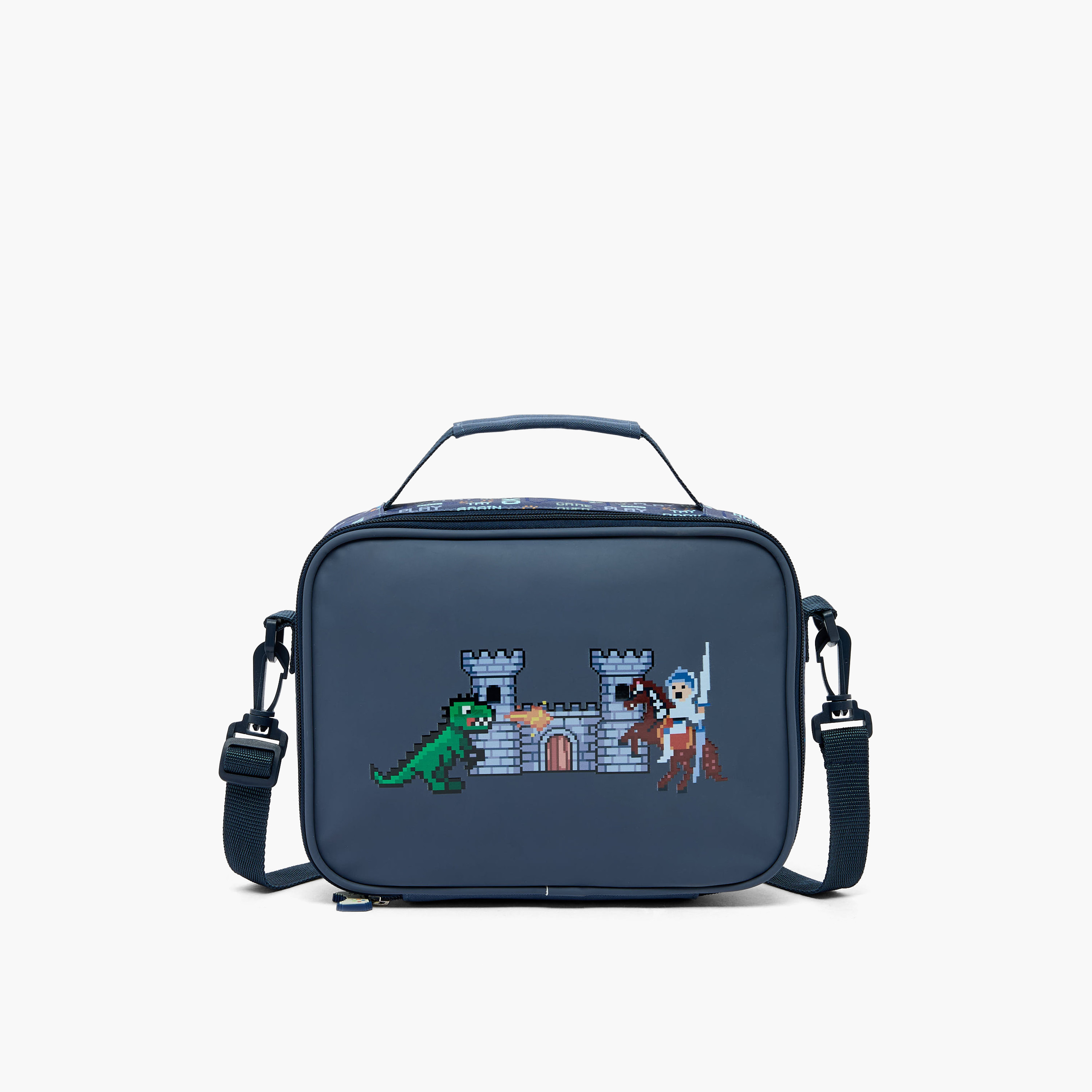 Juniors Dinosaur Print Lunch Bag for Boys 5-8 Years with Insulation-school-lunchessentials-lunchbags-image-1