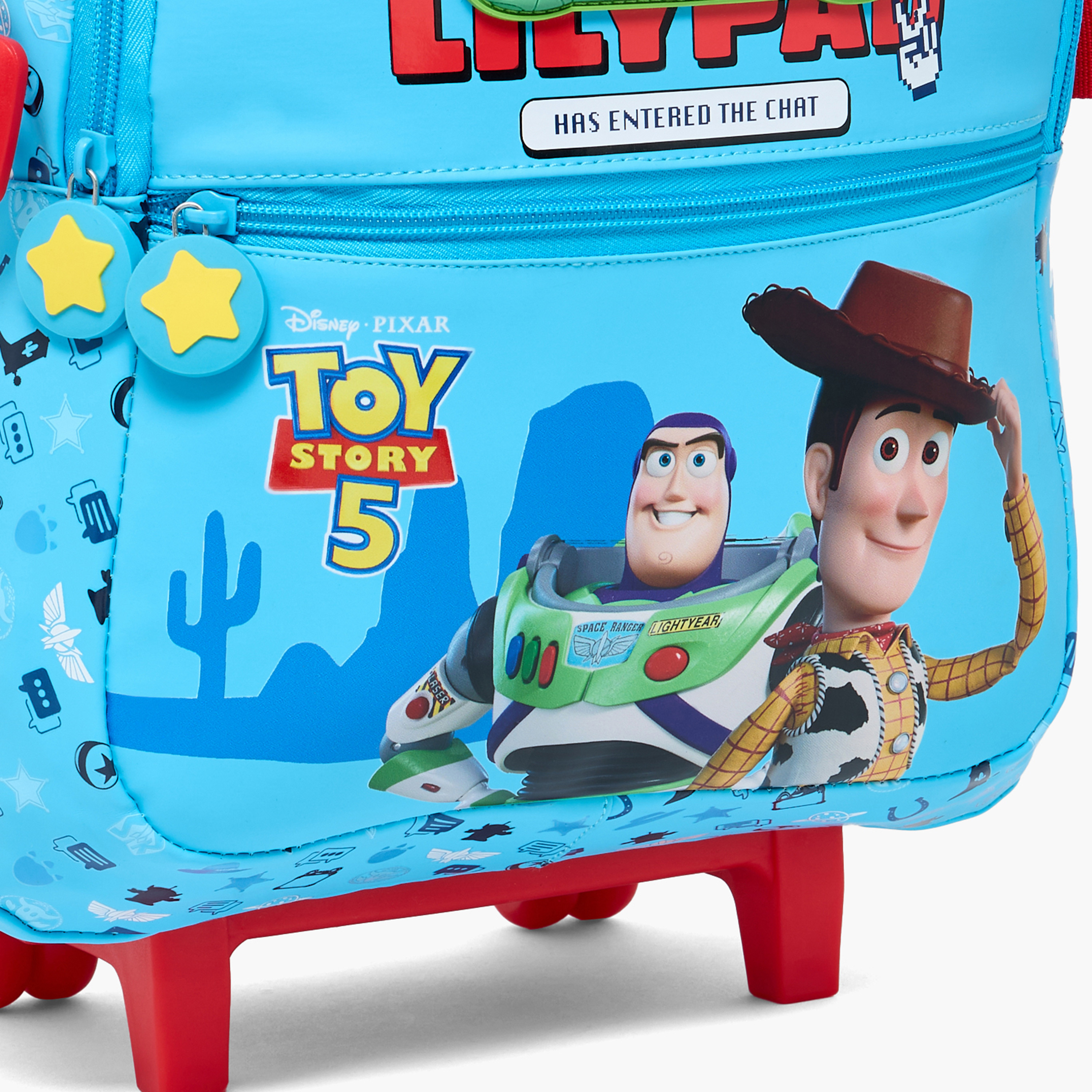 Disney Toy Story Print Trolley Bag for Boys 5-8 Years with Laptop Compartment - 16 inches-school-bagsandbackpacks-trolleybags-image-4
