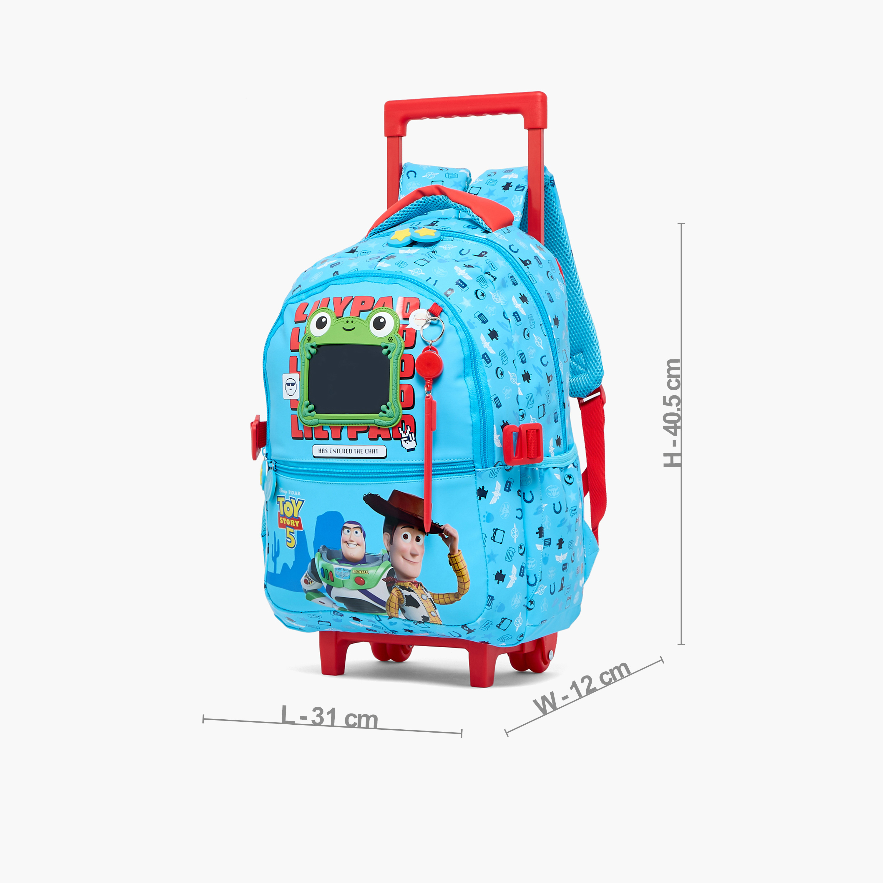Disney Toy Story Print Trolley Bag for Boys 5-8 Years with Laptop Compartment - 16 inches-school-bagsandbackpacks-trolleybags-image-7
