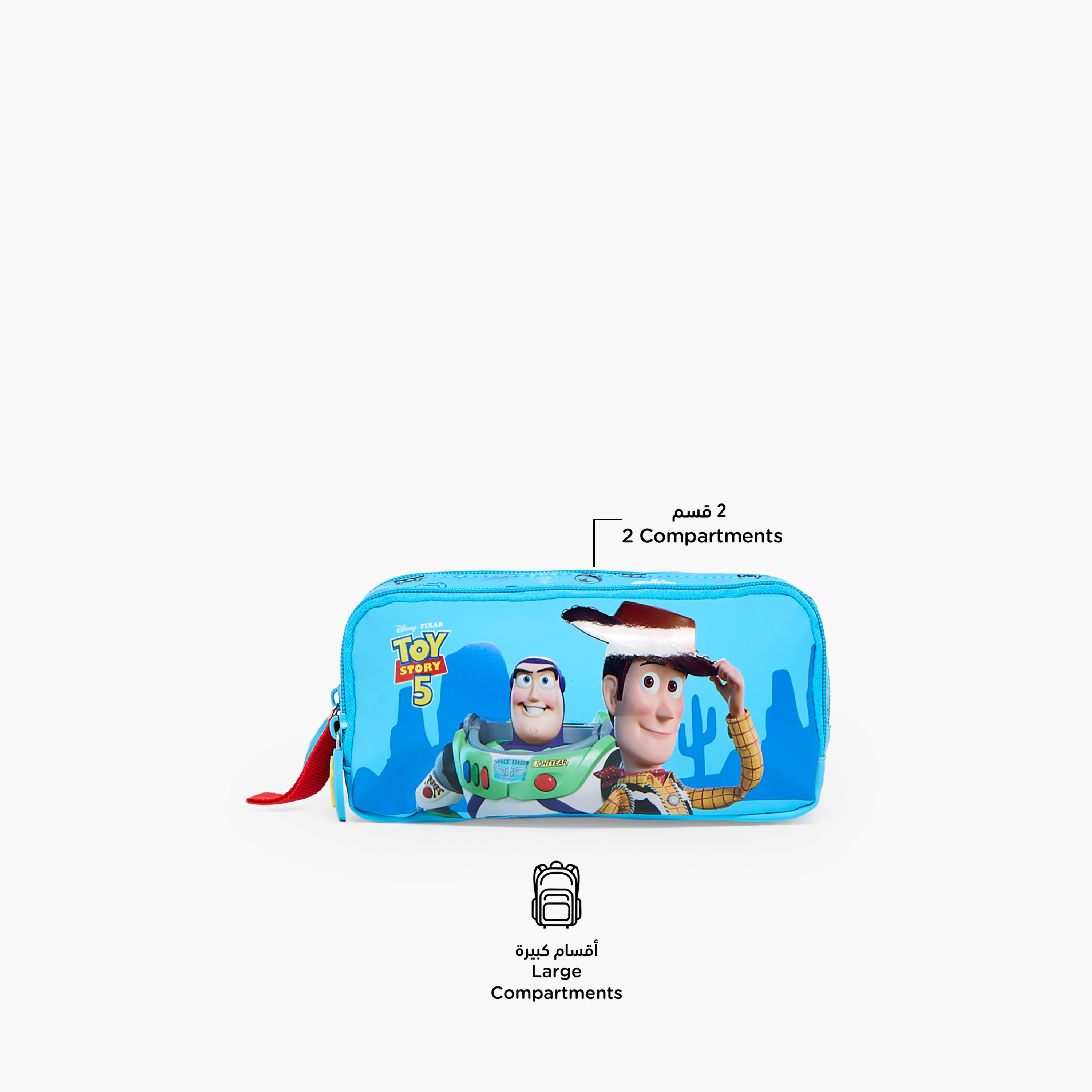مقلمة قسمين بطبعات توي ستوري من ديزني-school-stationery-pencilcases-image-2