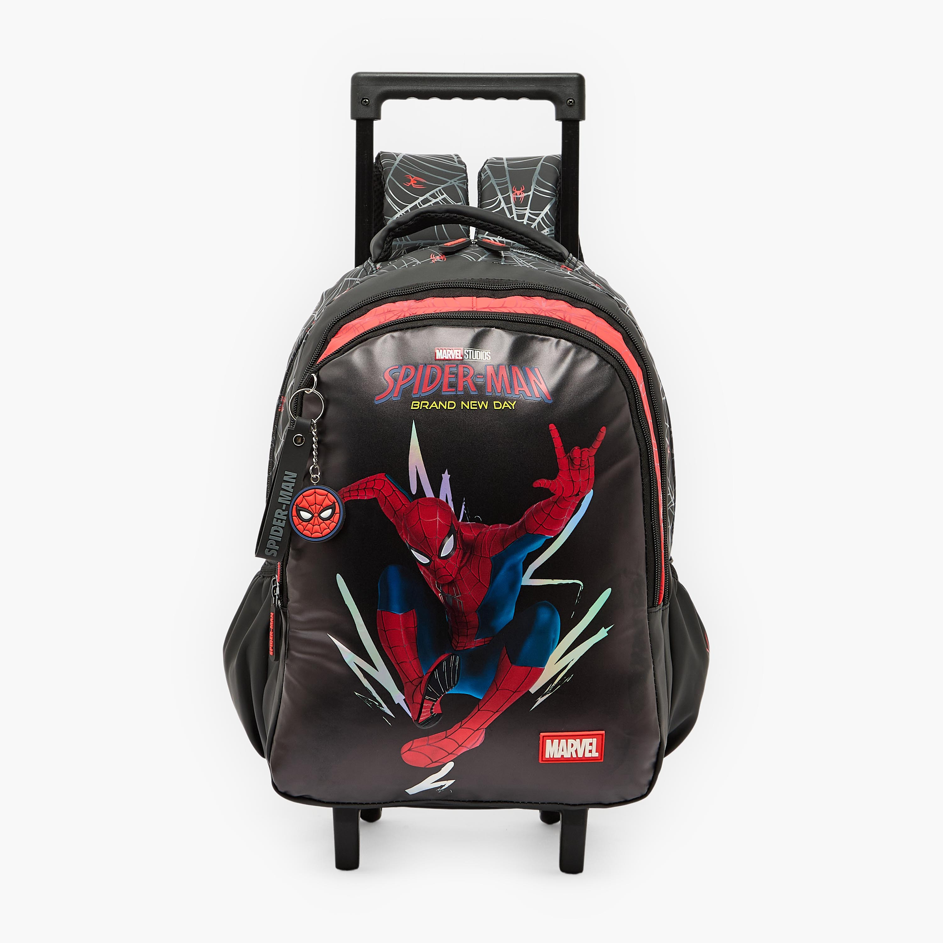 Spider-Man Print Trolley Bag for Boys 5-8 Years with Padded Straps - 16 inches-school-bagsandbackpacks-trolleybags-image-1