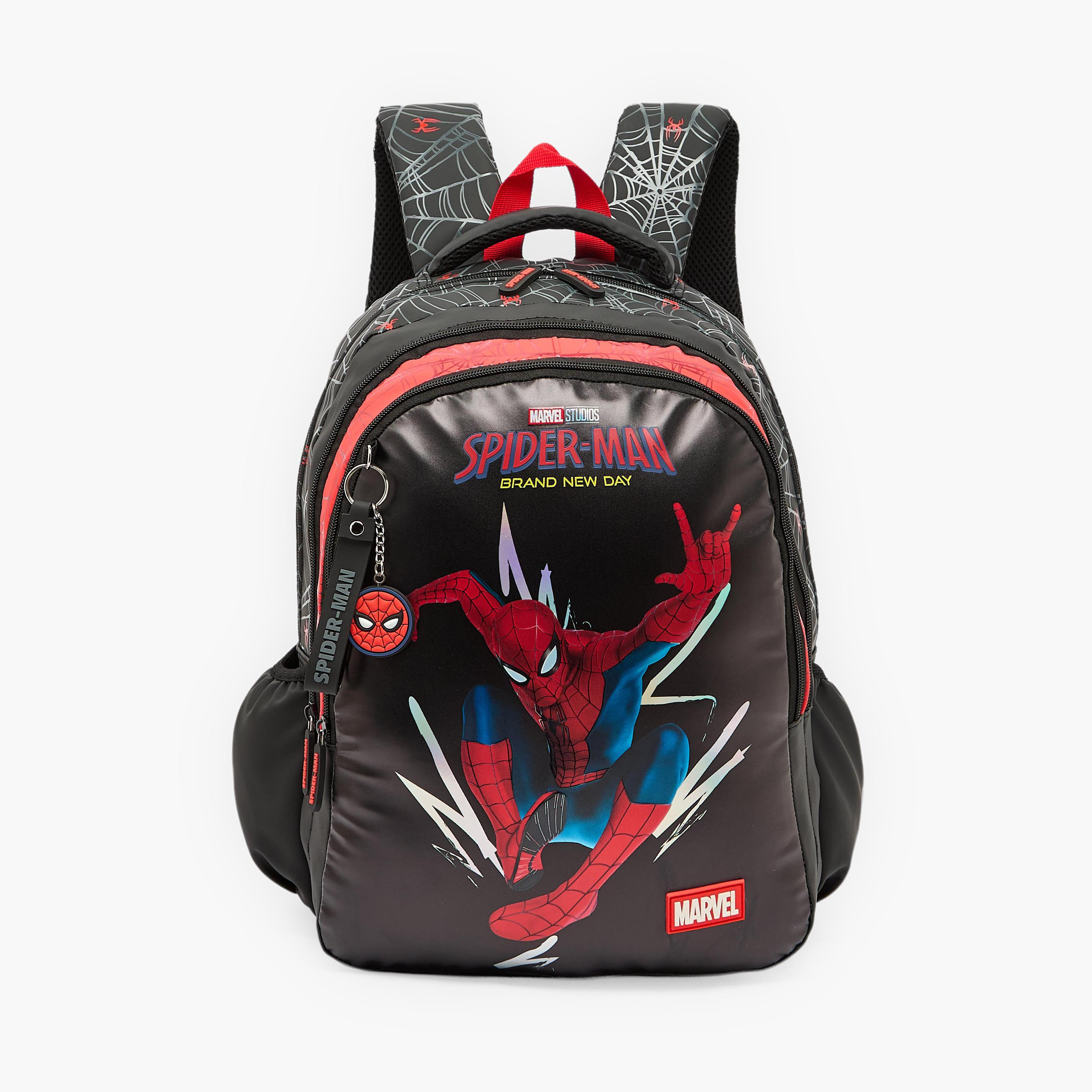 Spider-Man Print Backpack for Boys 5-8 Years with Padded Straps - 16 inches-school-bagsandbackpacks-backpacks-image-1