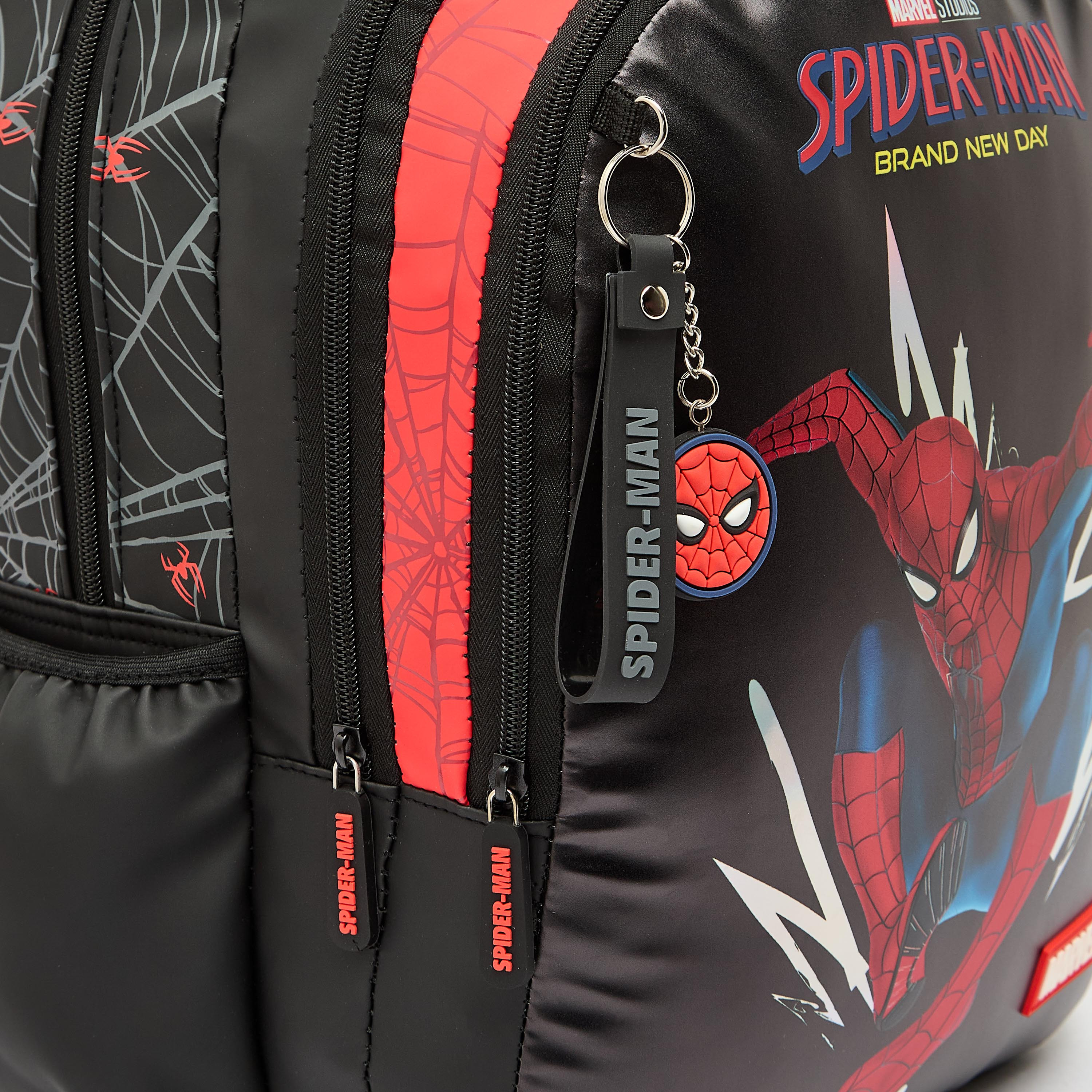 Spider-Man Print Backpack for Boys 5-8 Years with Padded Straps - 16 inches-school-bagsandbackpacks-backpacks-image-4