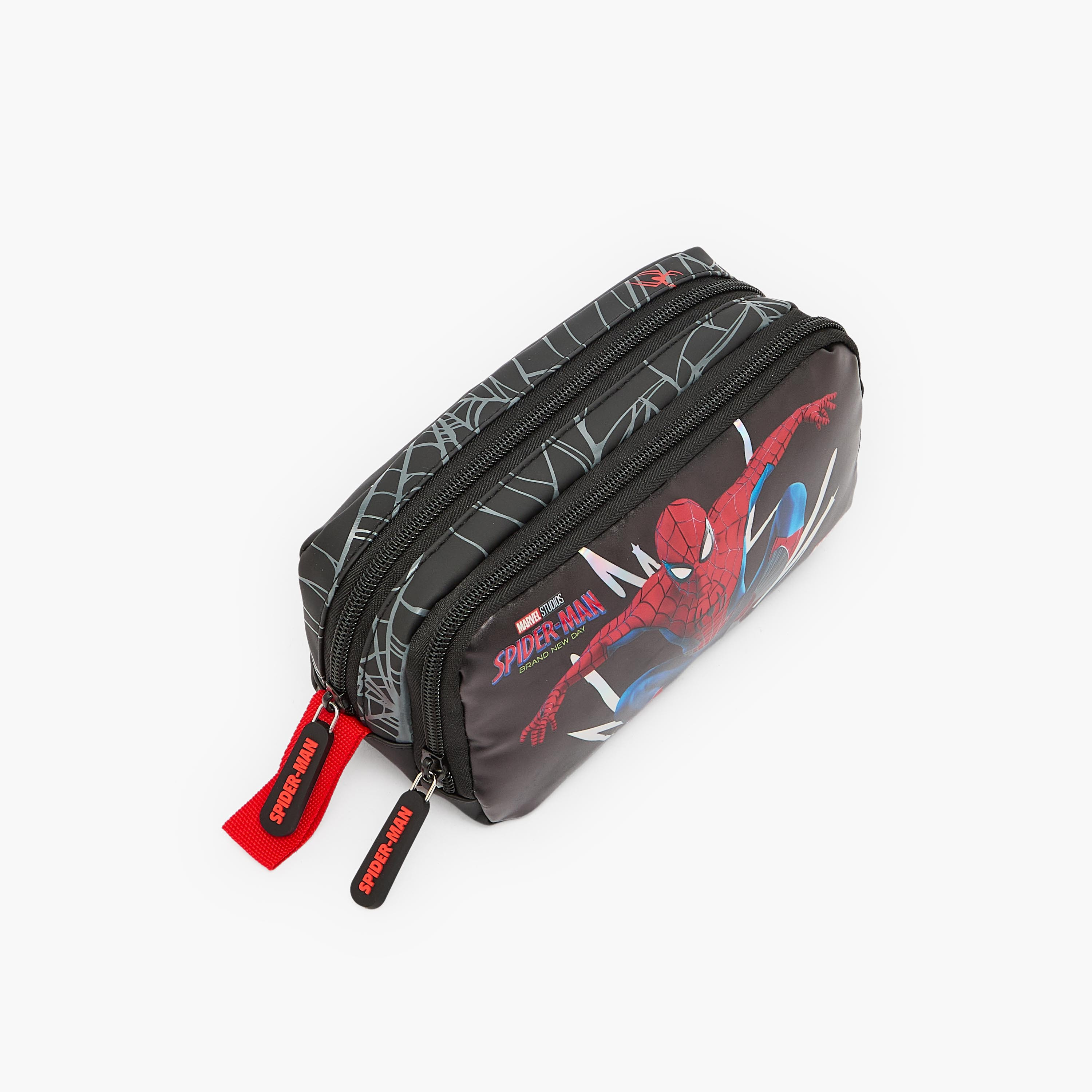 مقلمة بطبعات سبايدرمان وقسمين-school-stationery-pencilcases-image-2
