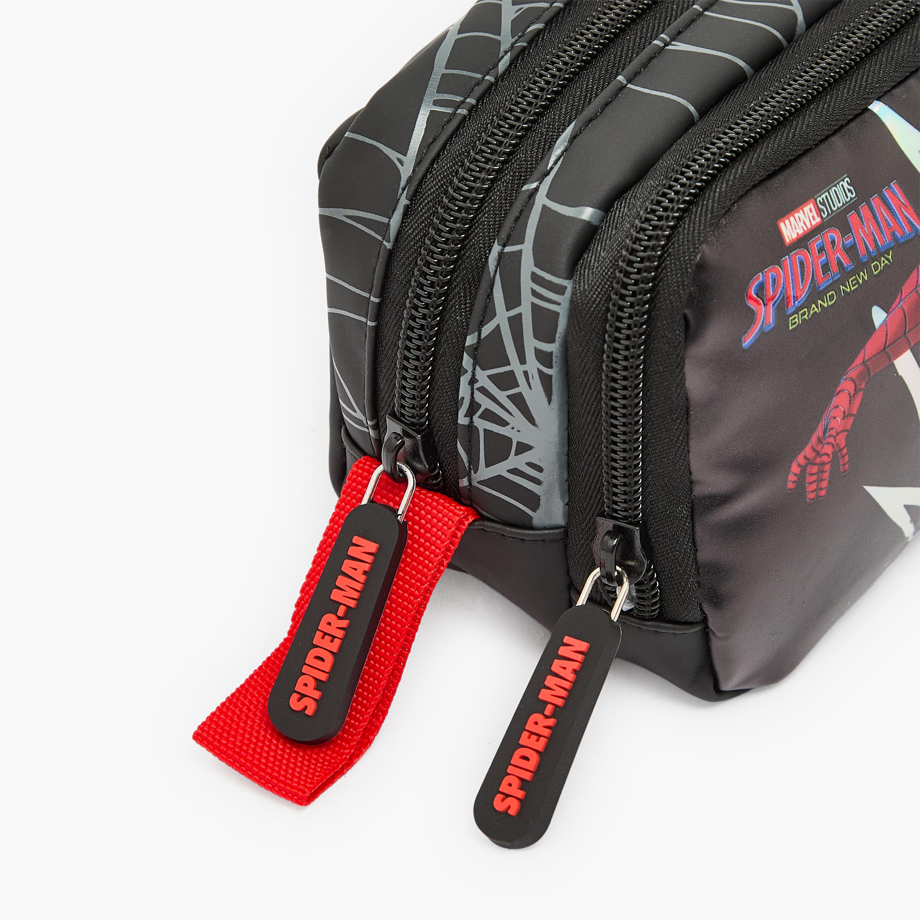 مقلمة بطبعات سبايدرمان وقسمين-school-stationery-pencilcases-image-5