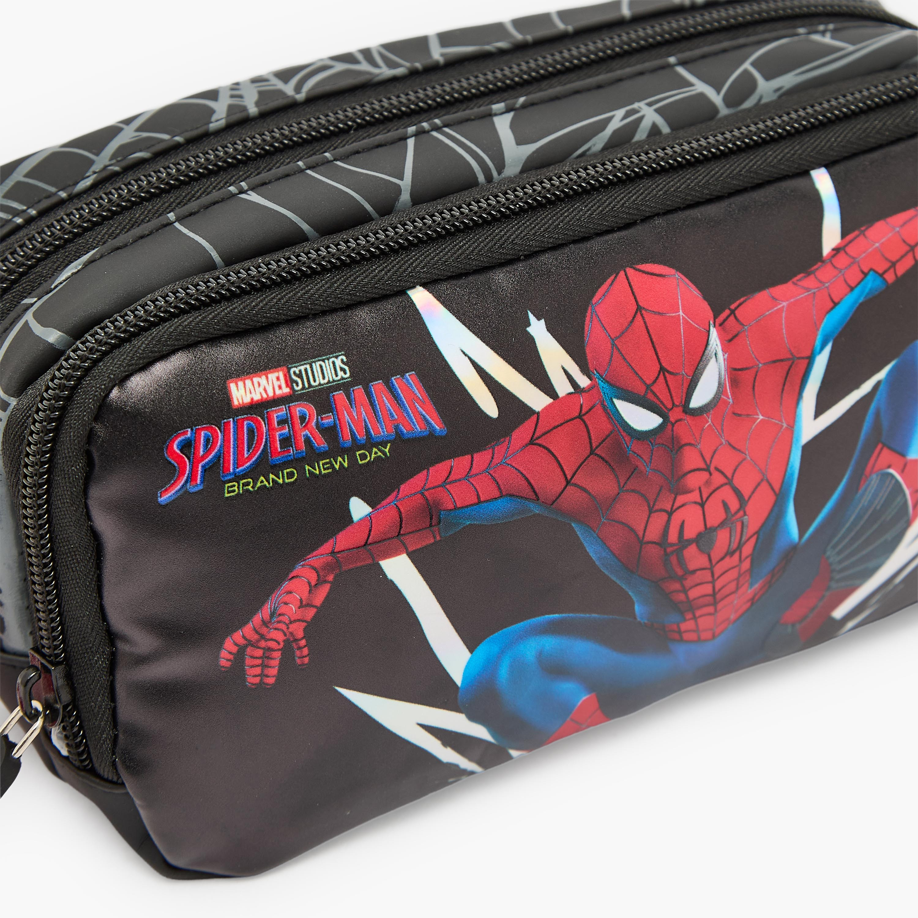 مقلمة بطبعات سبايدرمان وقسمين-school-stationery-pencilcases-image-6